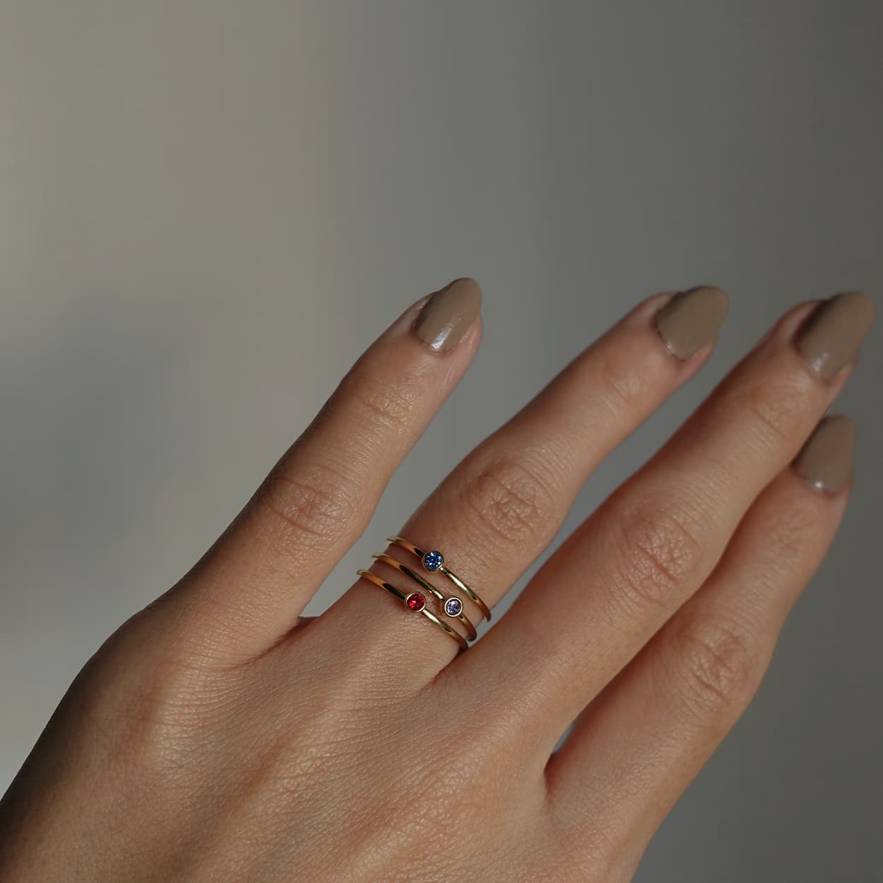 Birthstone Motif Ring