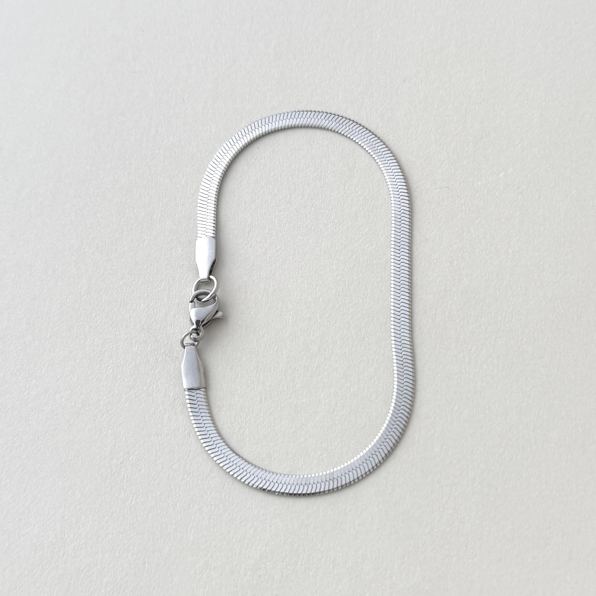 Flat Snake Chain Bracelet