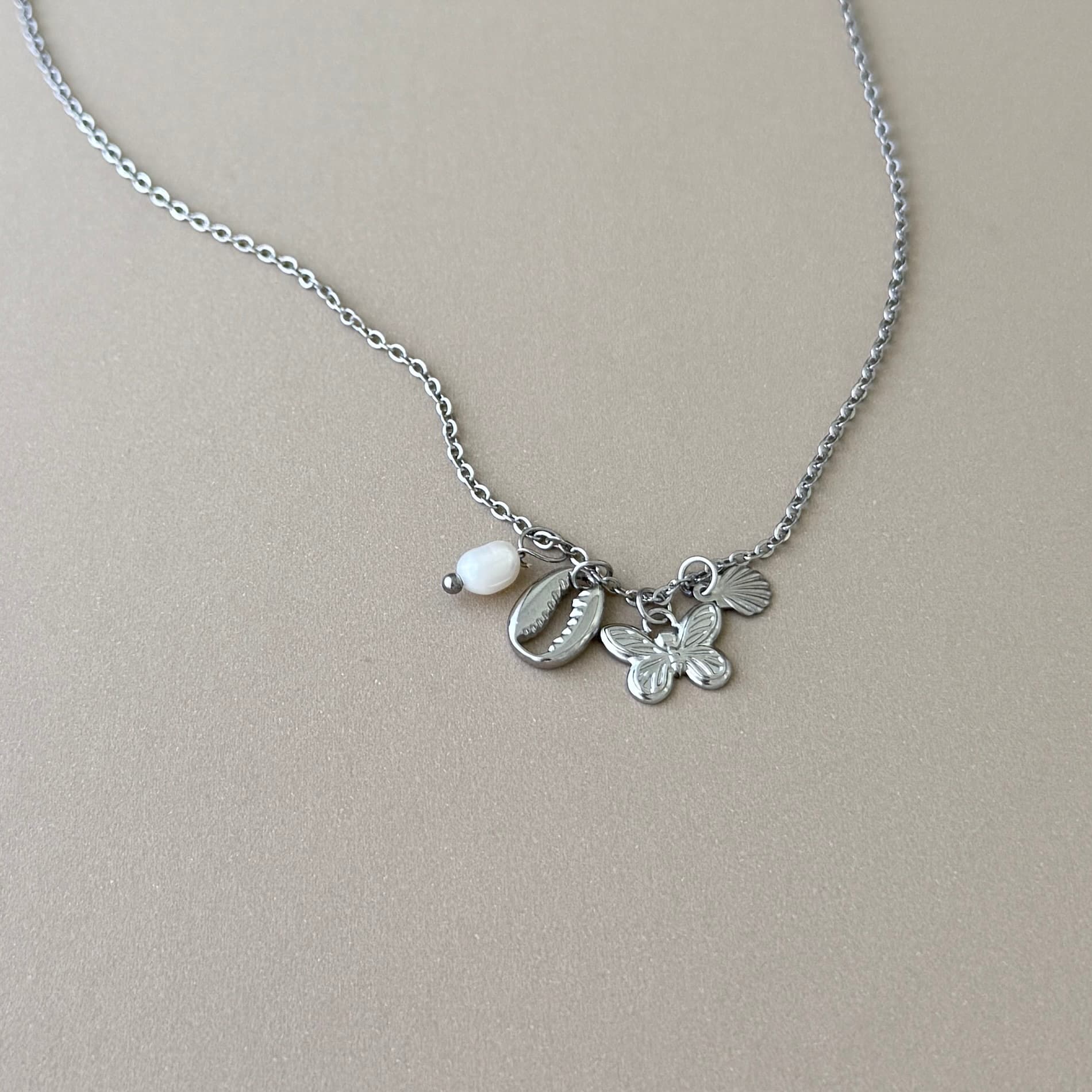 Sea Breeze Charm Necklace