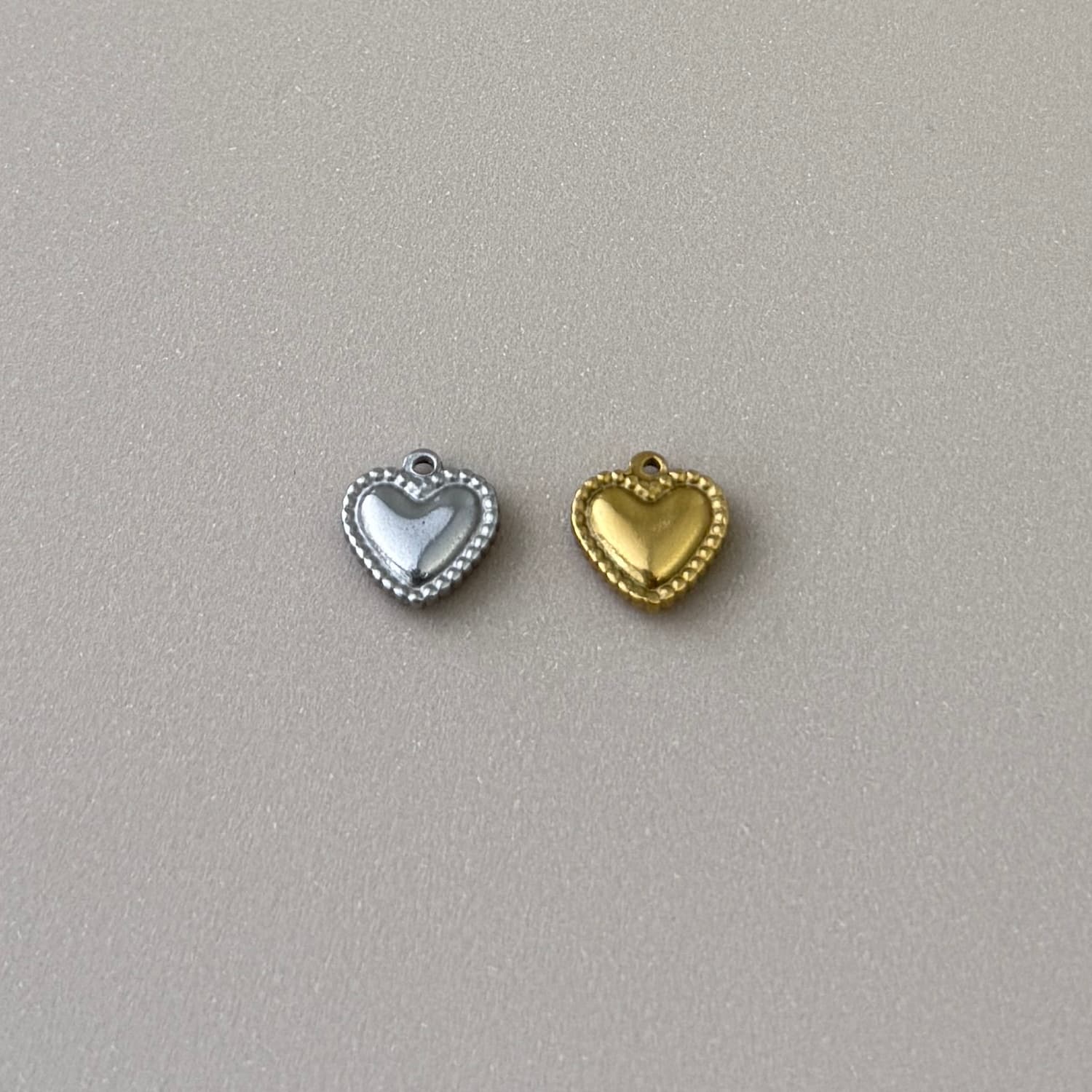 Vintage Beaded Heart Charm