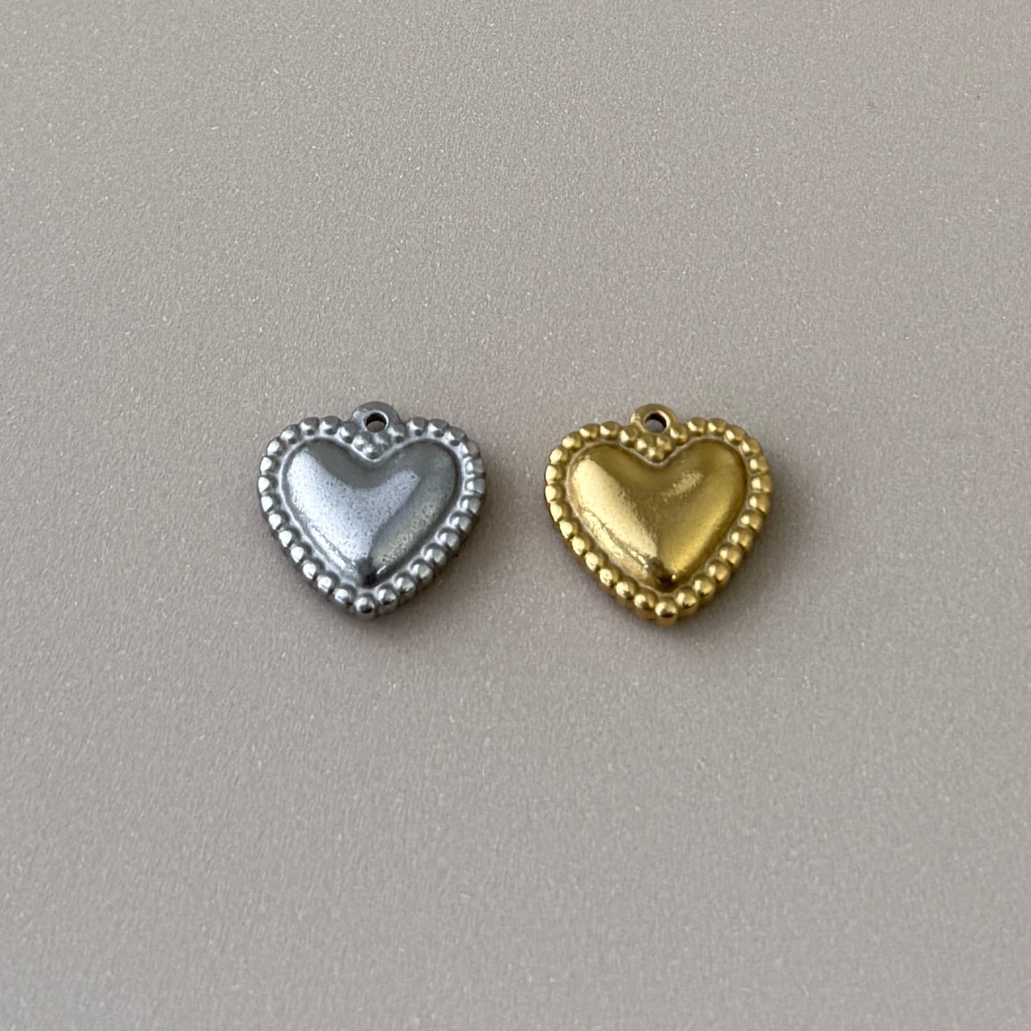 Beaded Heart Charm