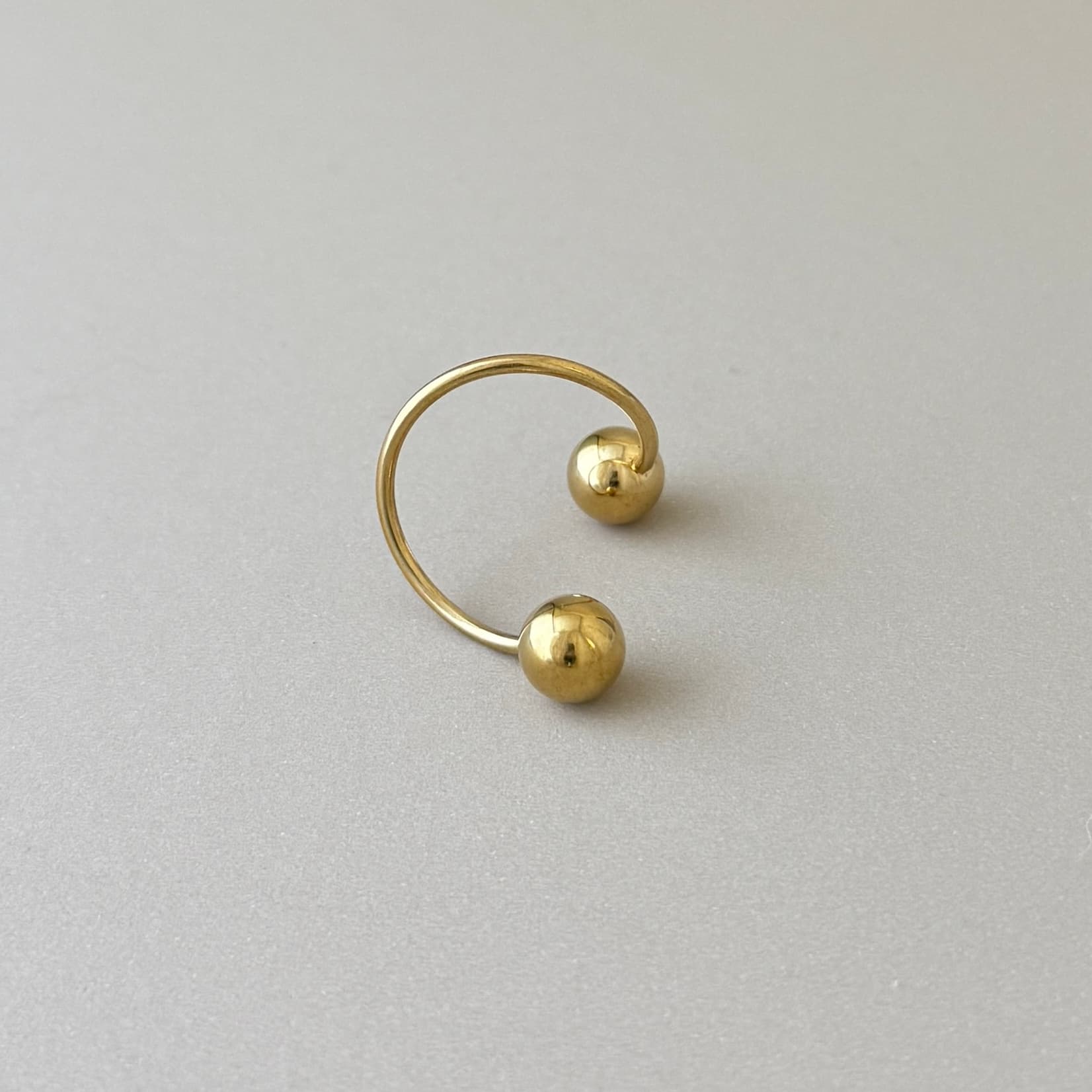 Double Sphere Cuff Ring
