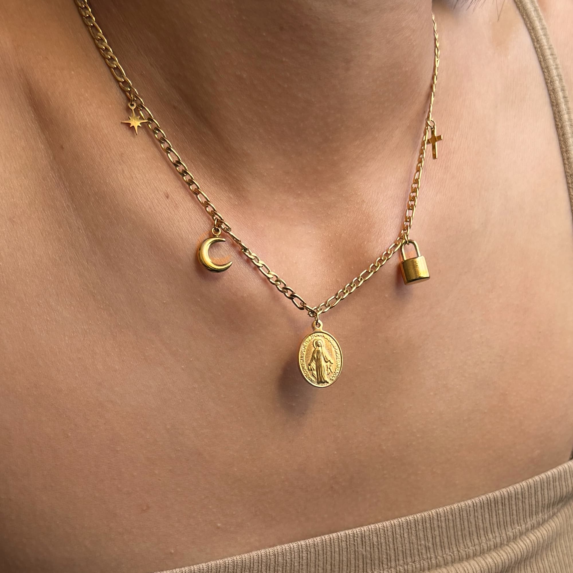 Tsuki Charm Necklace