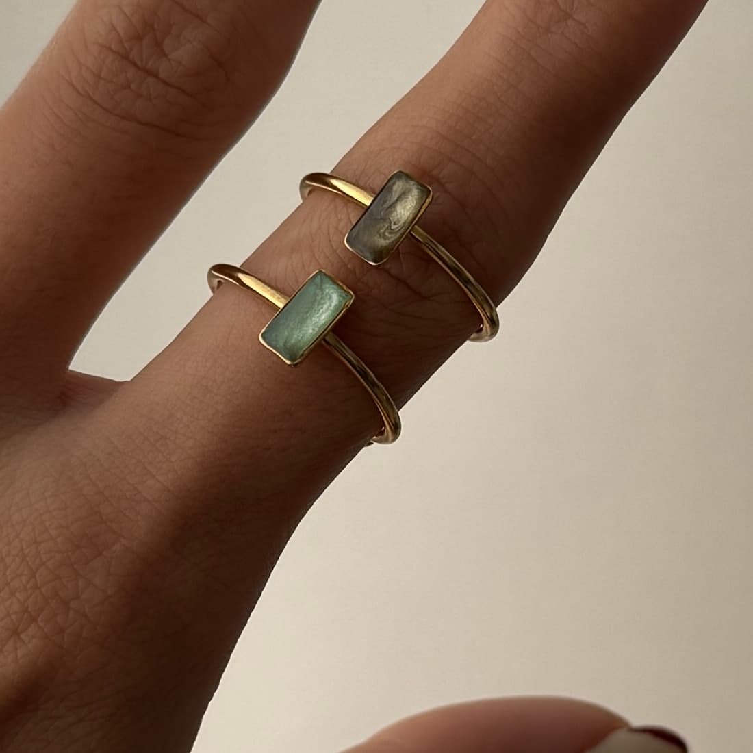 Baguette Adjustable Ring