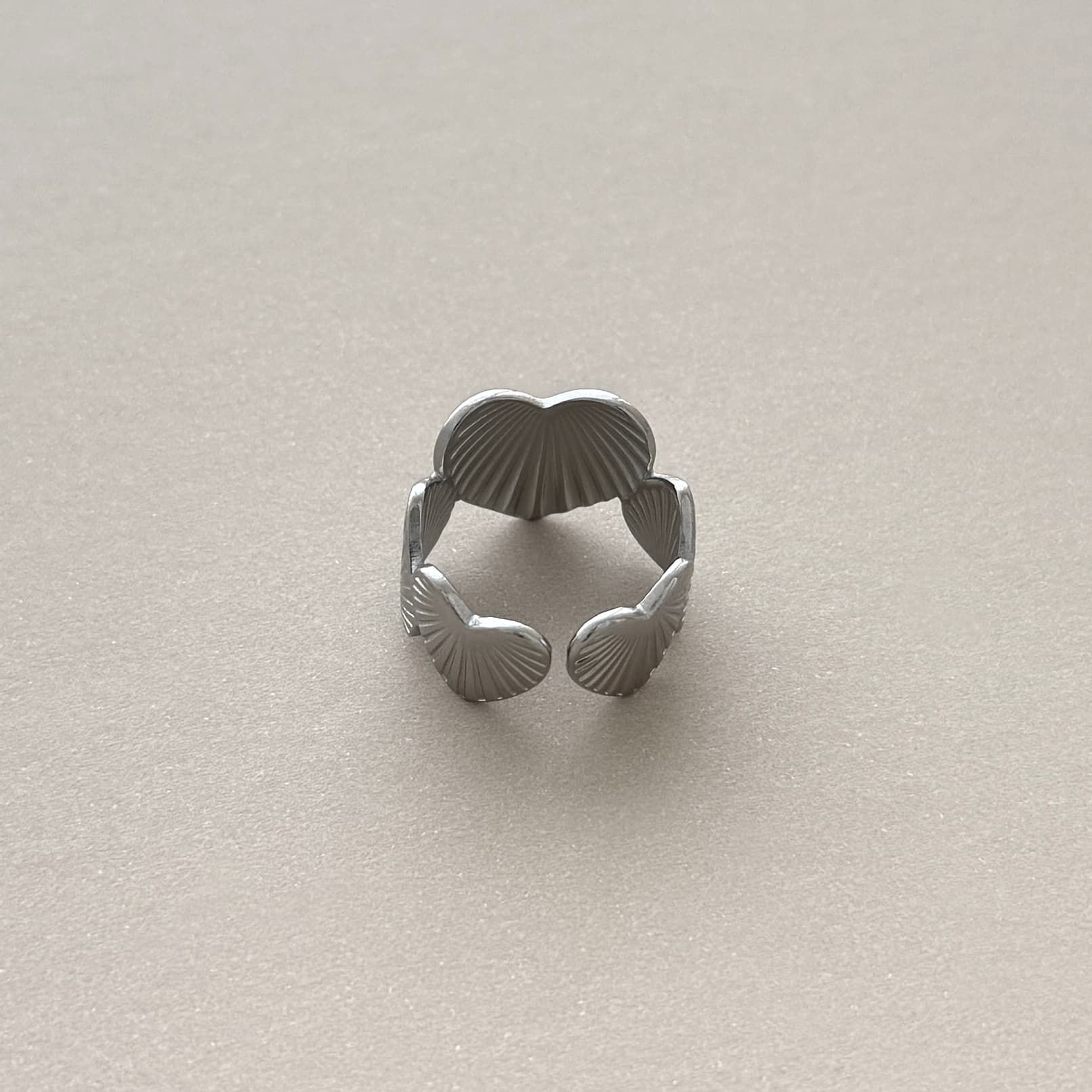 Ripple Heart Ring