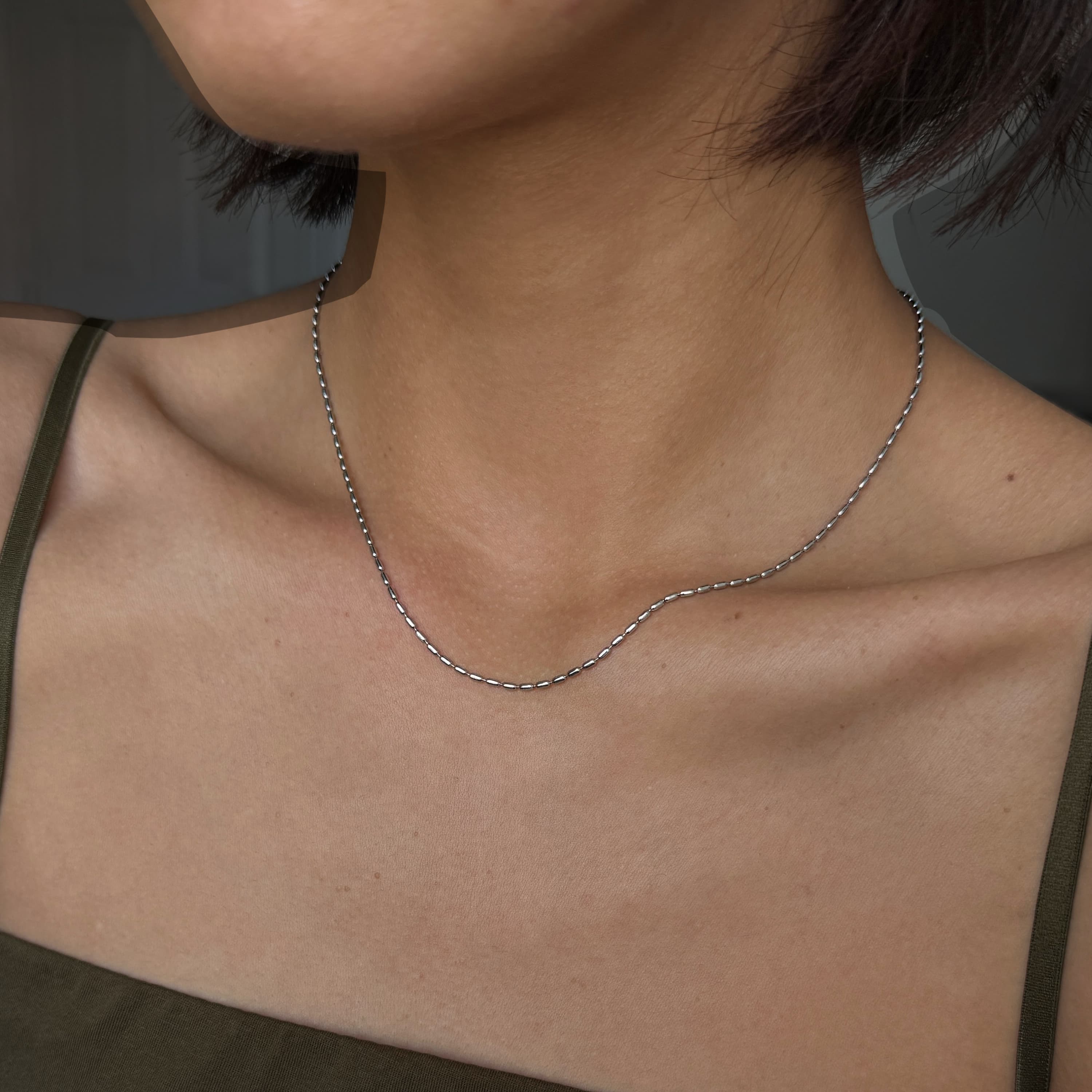 Pixel Bead Chain Necklace
