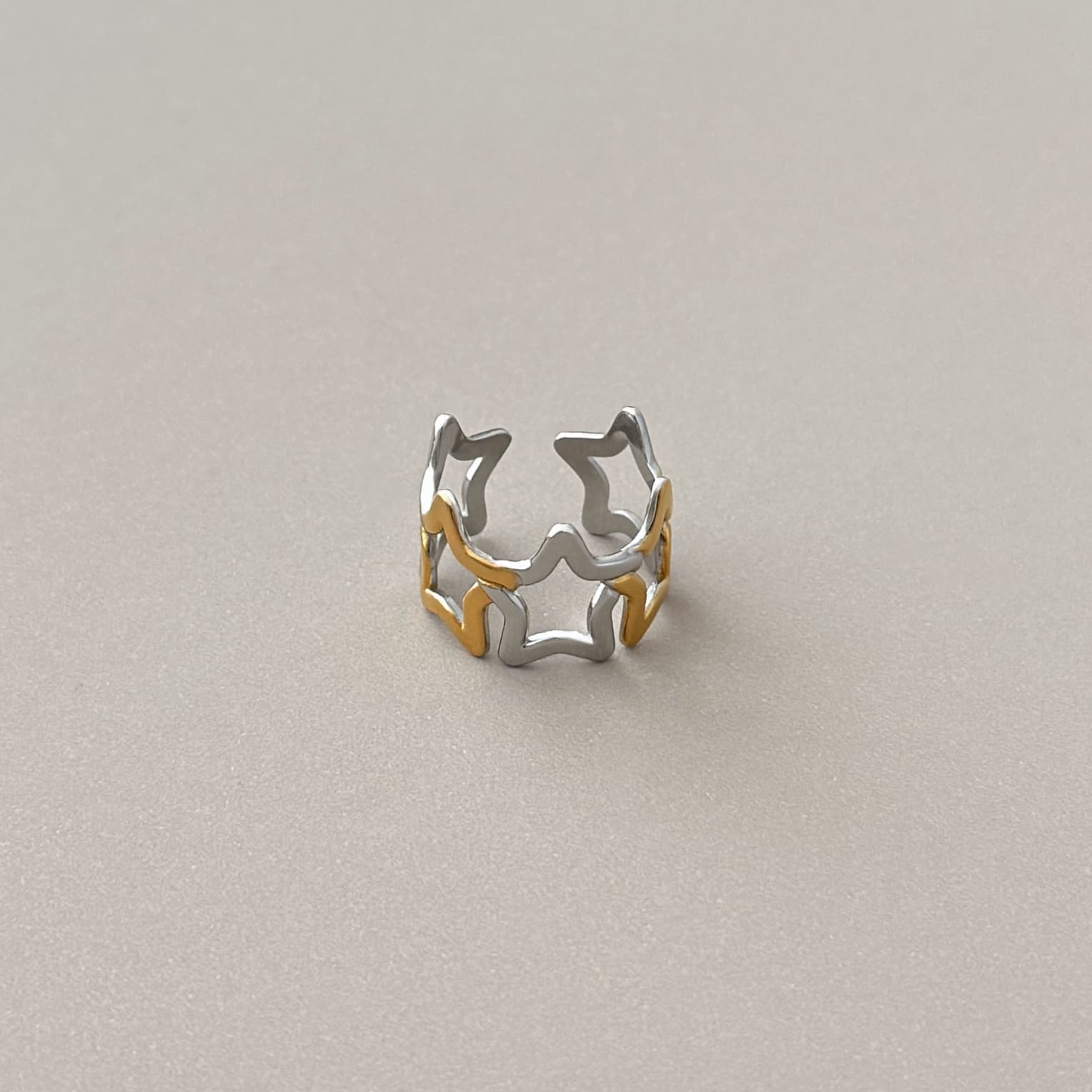Duo Star Band Ring