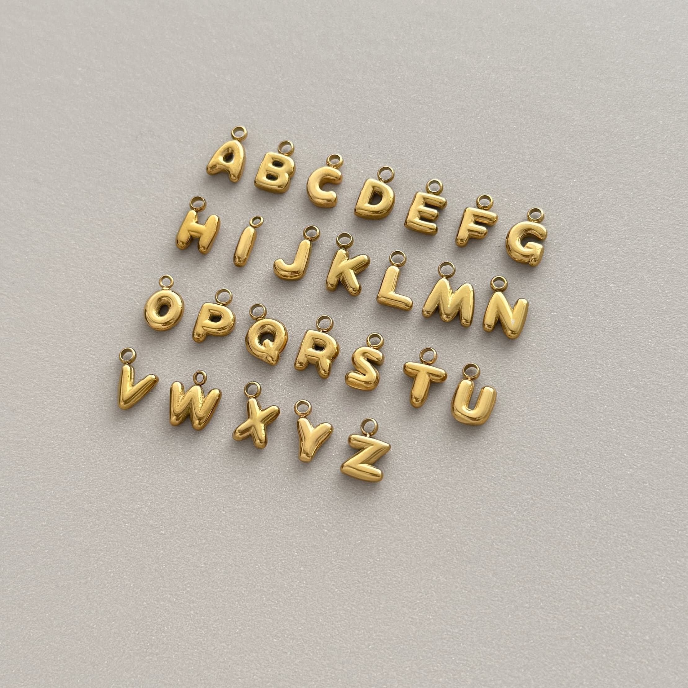 Bubble Letter Charm