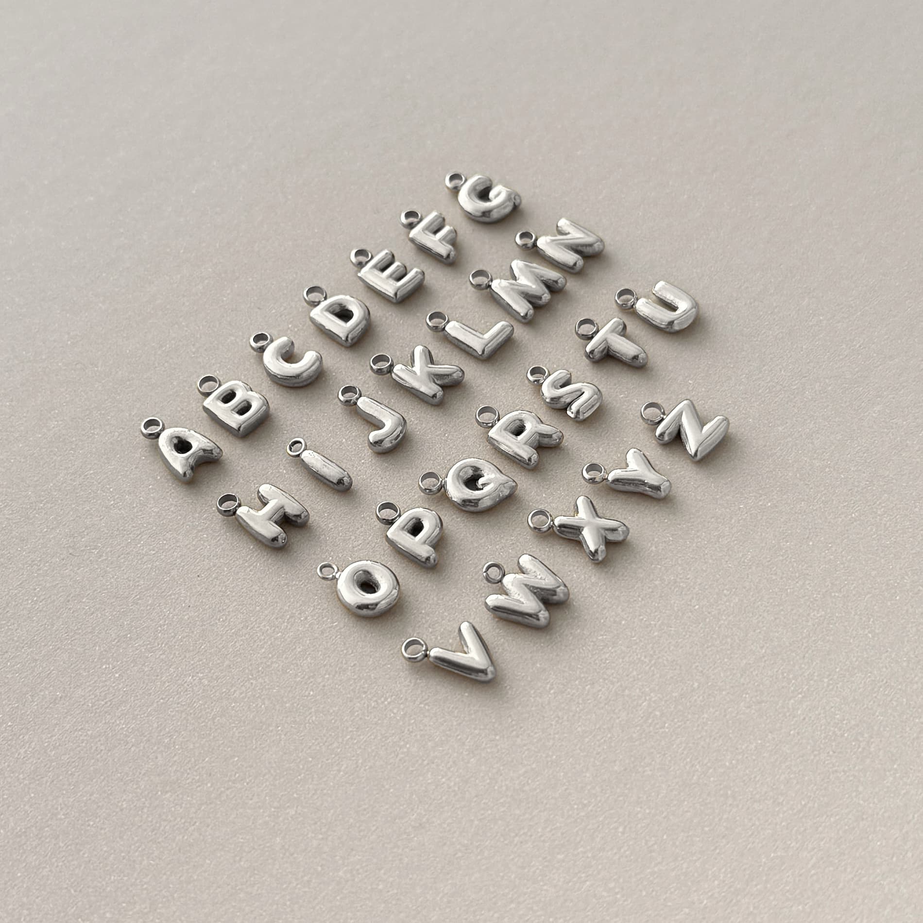 Bubble Letter Charm