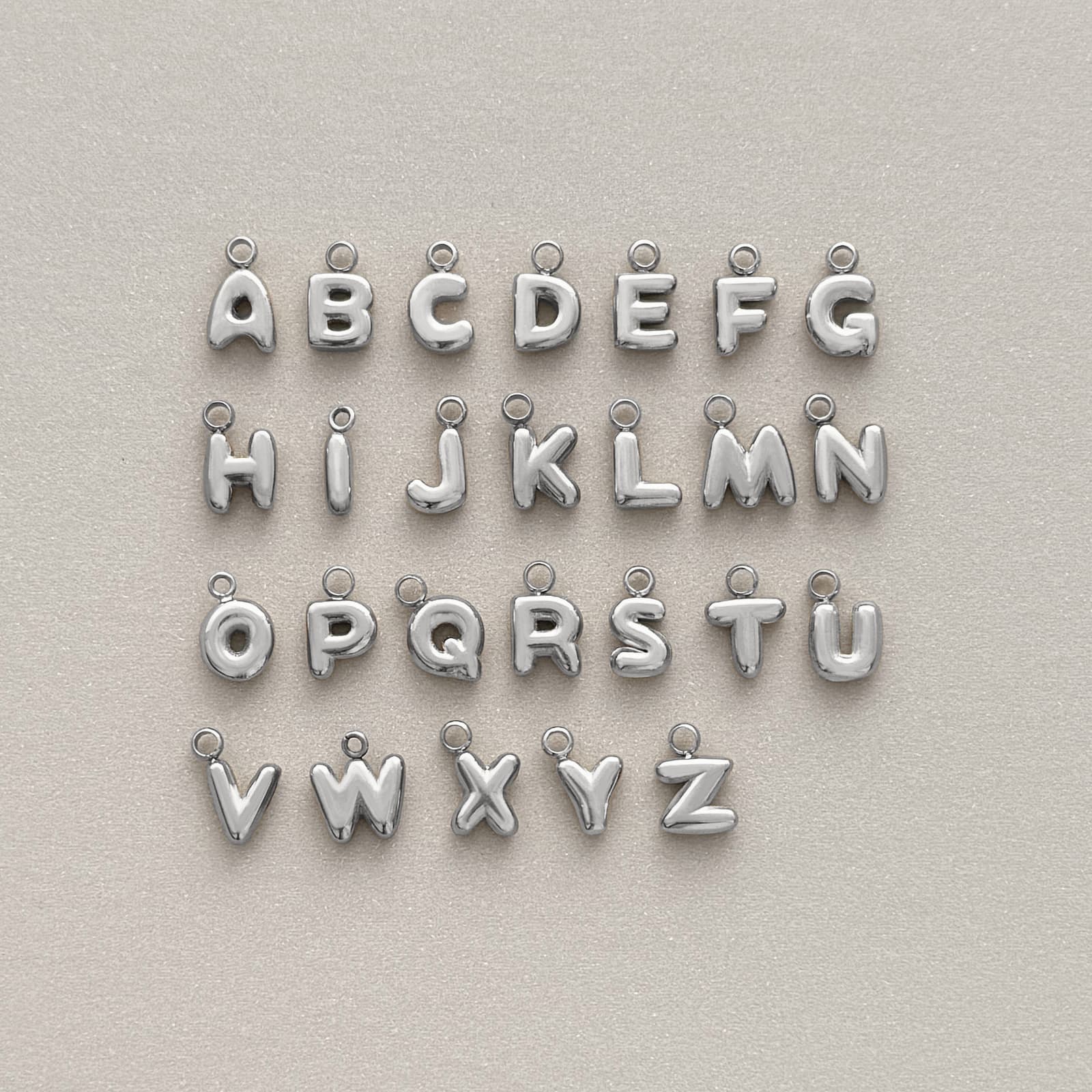 Bubble Letter Charm
