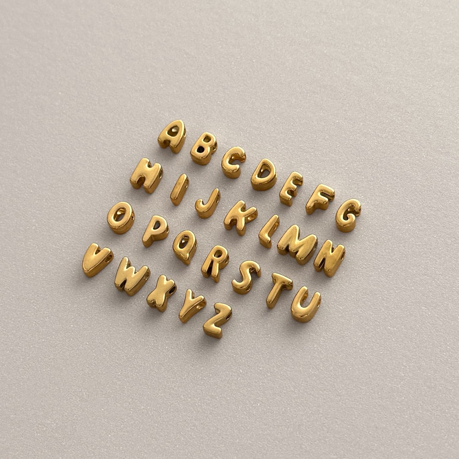Bubble Initial Letter Necklace