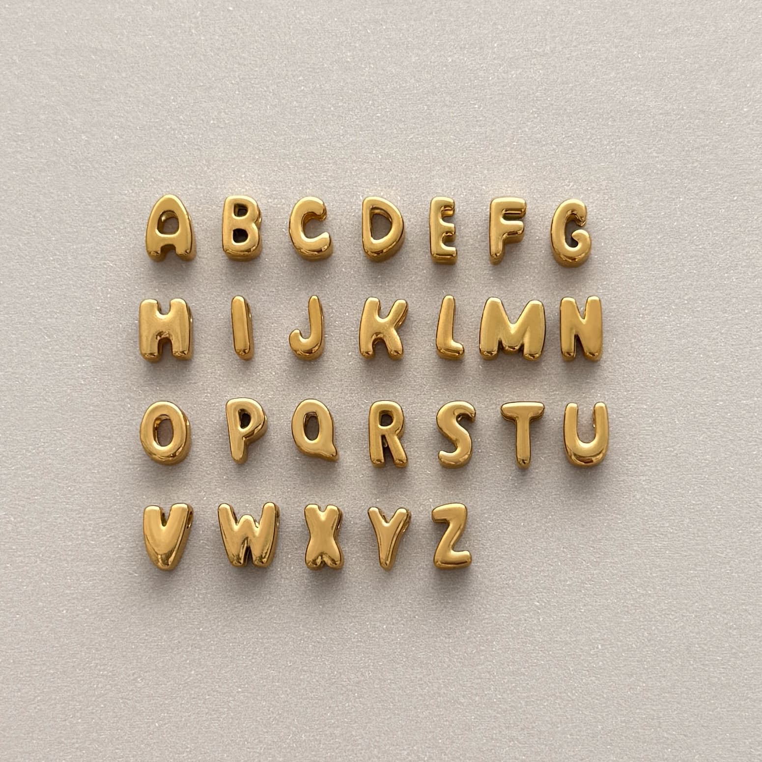 Bubble Initial Letter Necklace