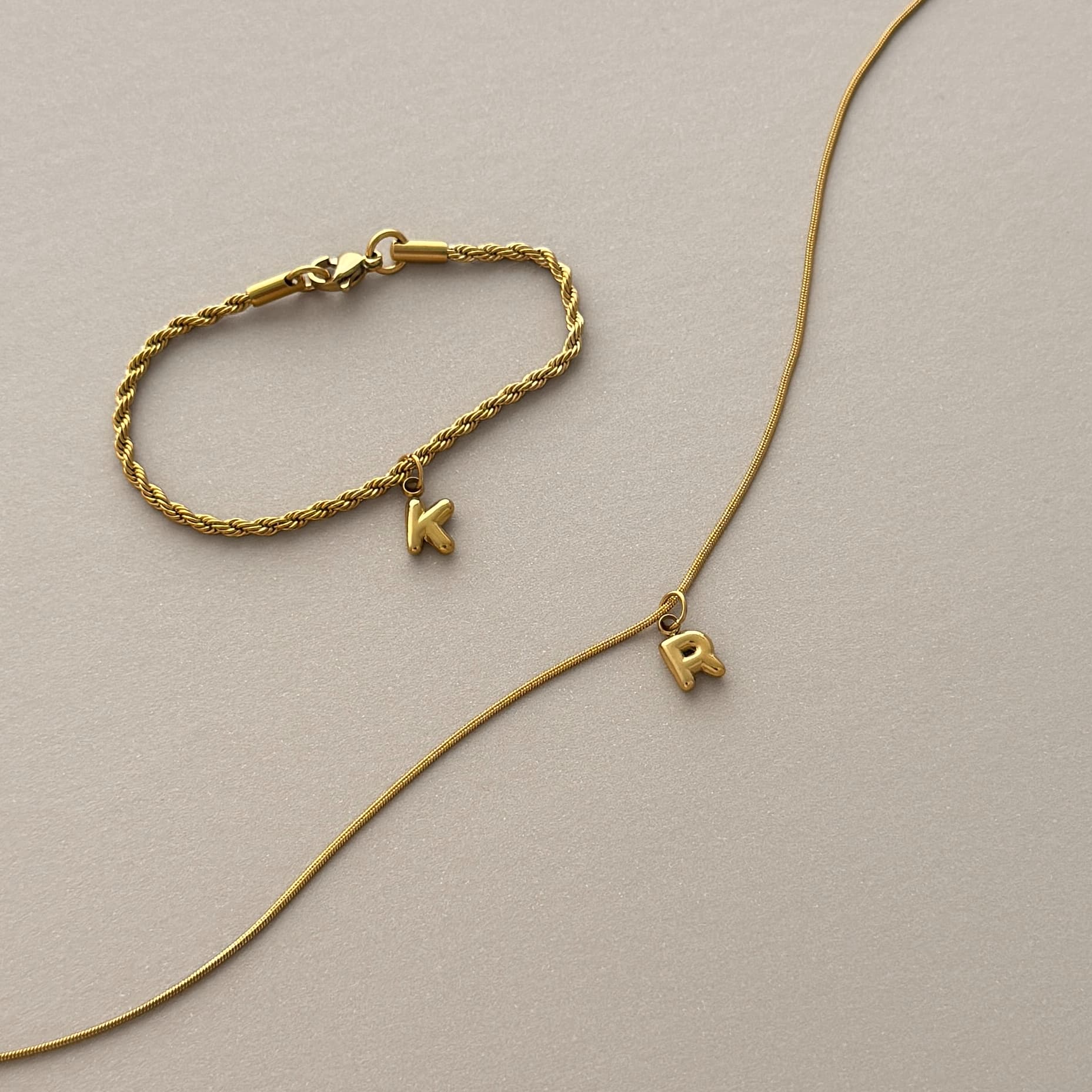Bubble Letter Charm