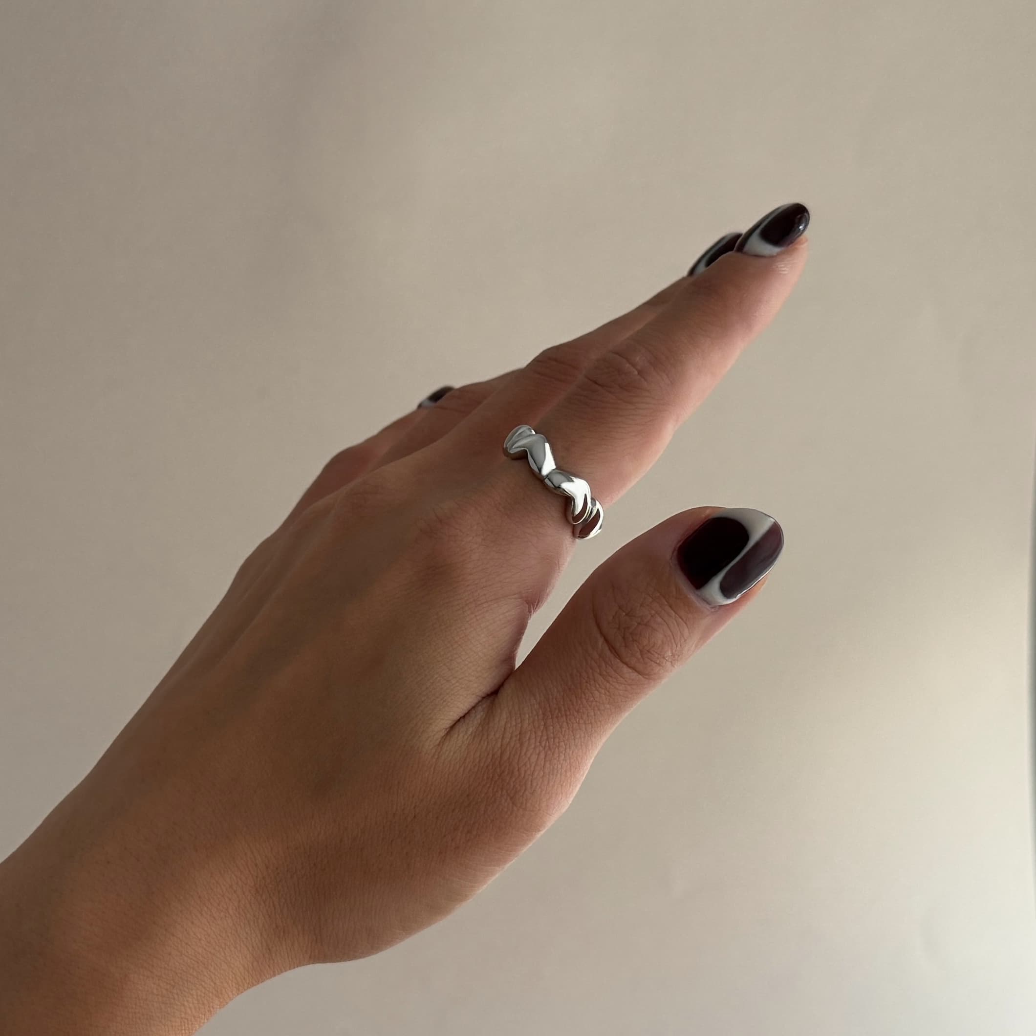 Linked Heart Ring