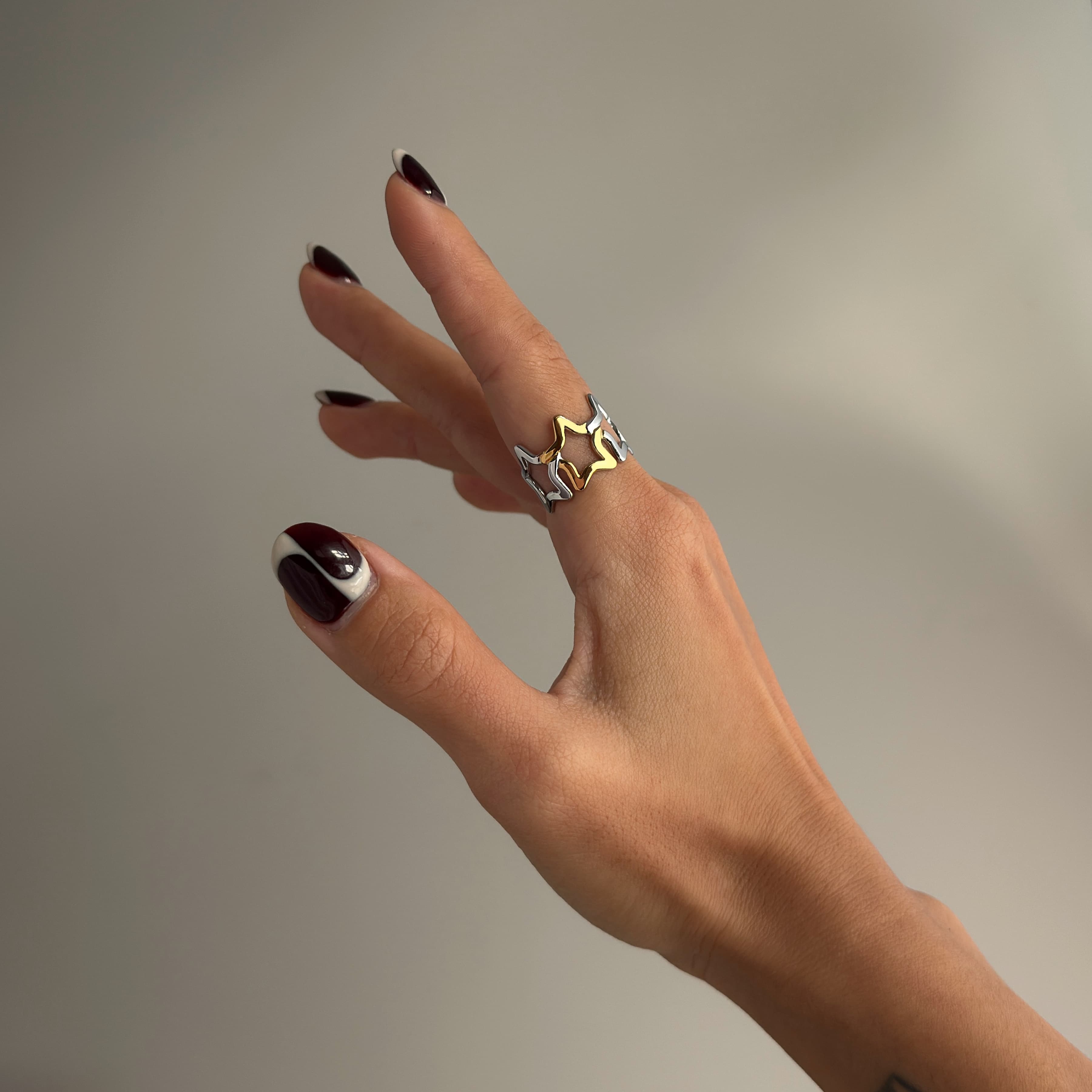 Duo Star Band Ring