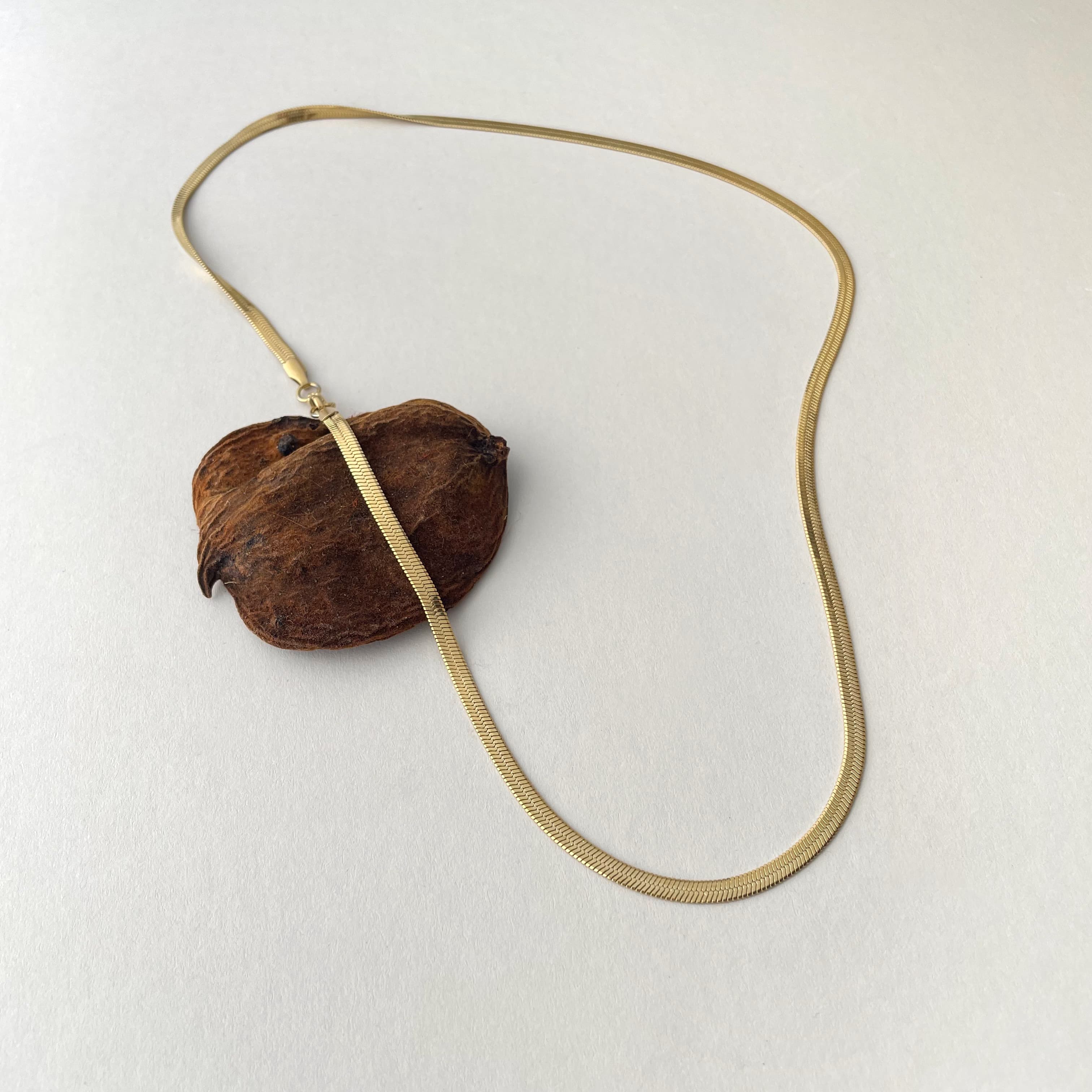Flat Snake Chain Necklace