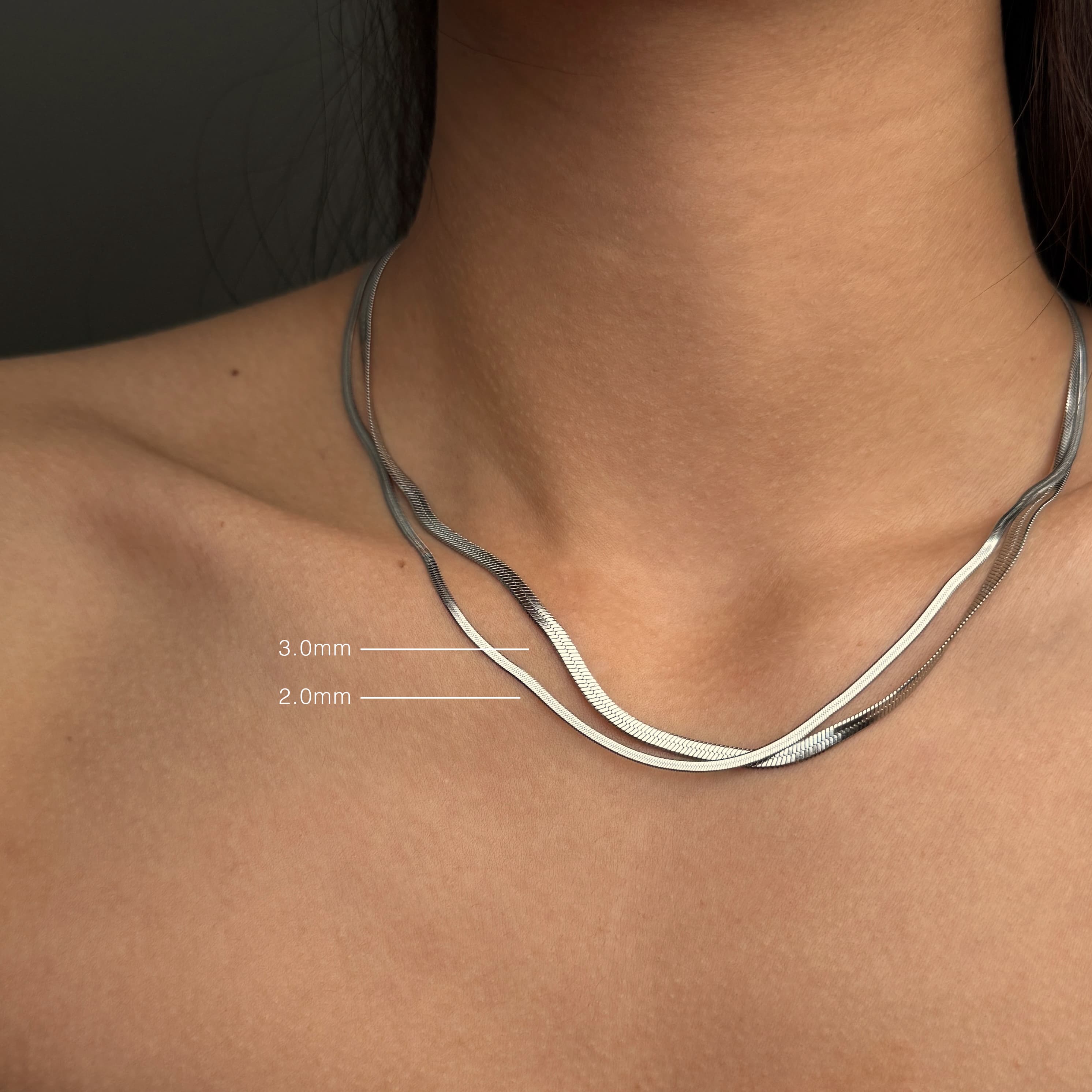 Flat Snake Chain Necklace