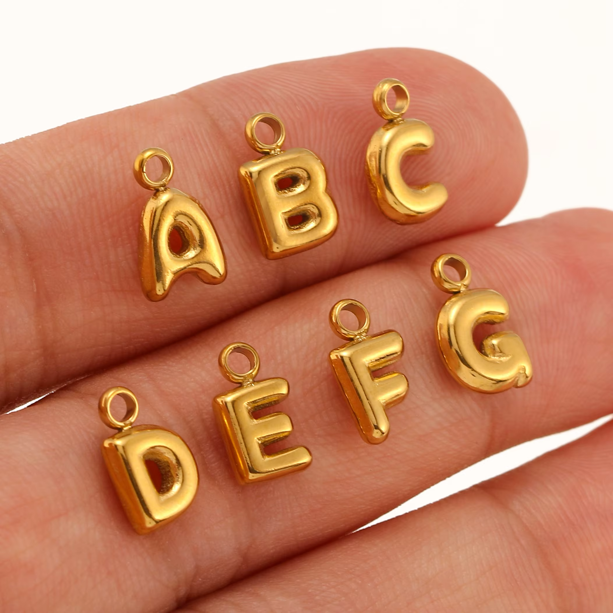 Bubble Letter Charm