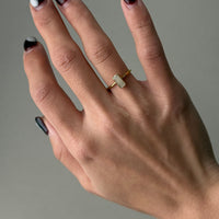 Baguette Adjustable Ring