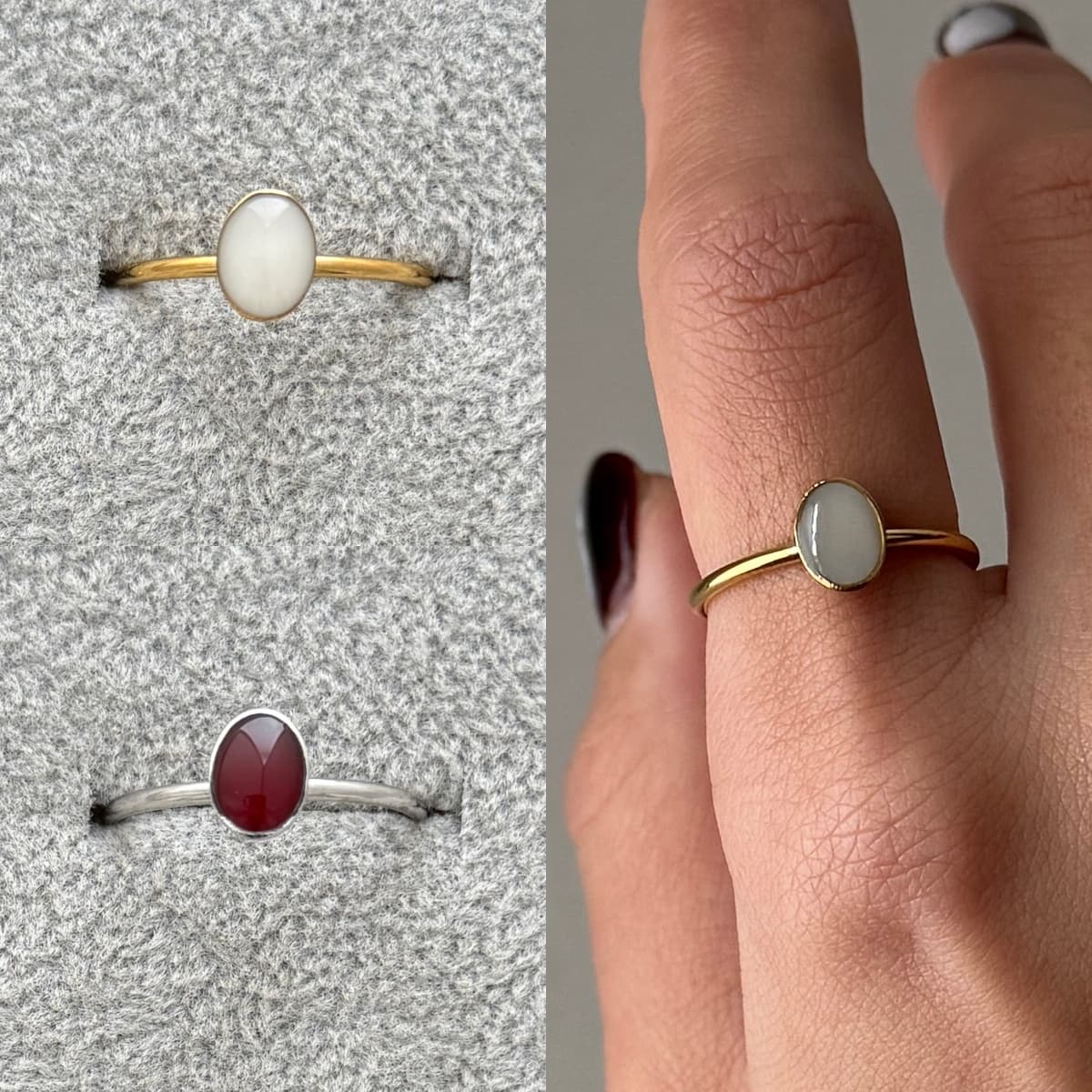 Petite Oval Adjustable Ring