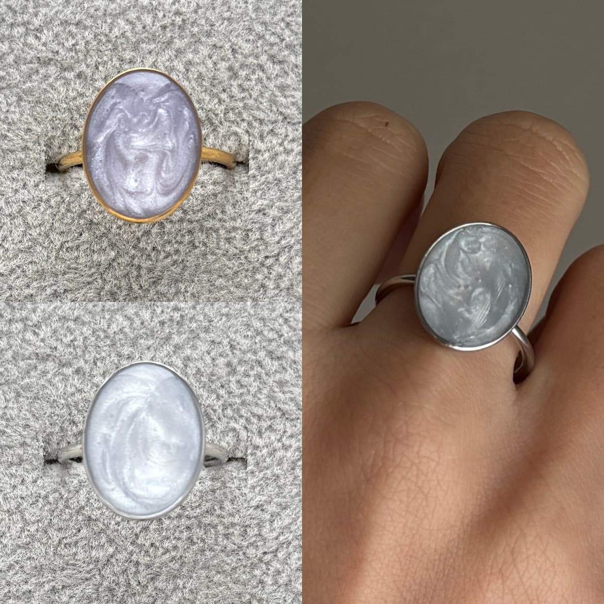 Grand Oval Adjustable Ring