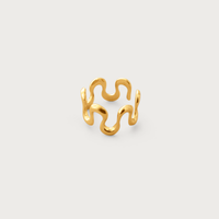 Waveform Band Ring