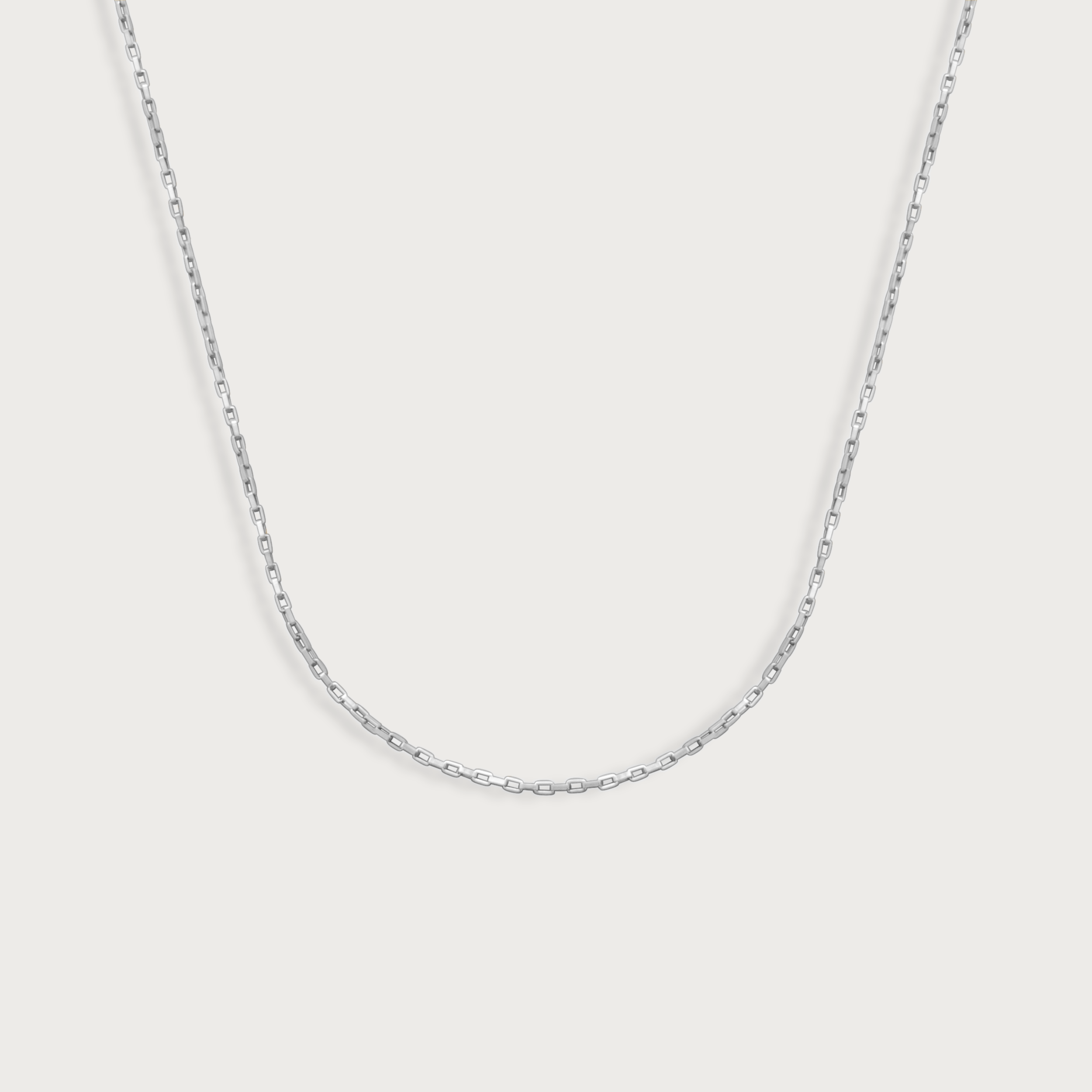Rectangle Link Chain Necklace