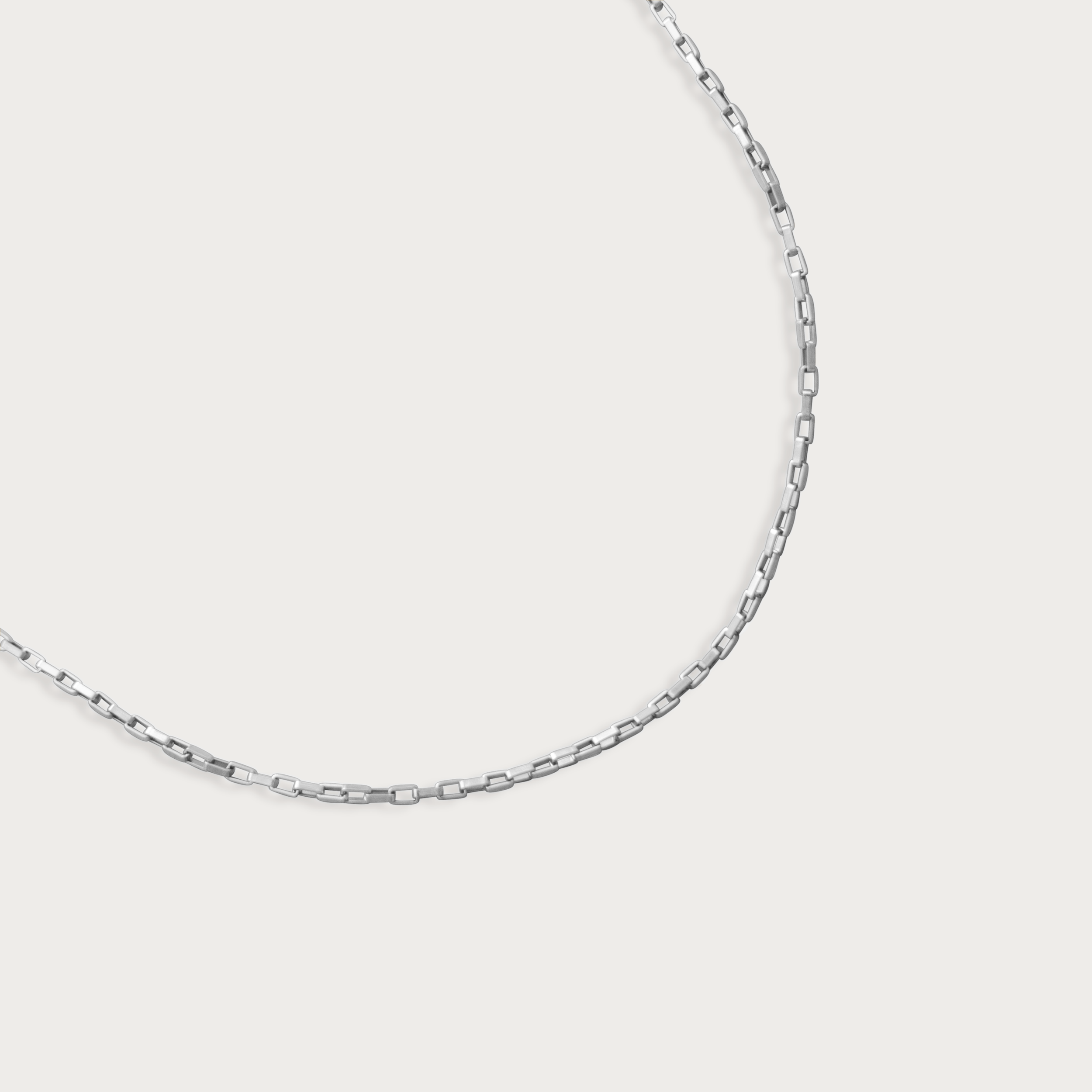 Rectangle Link Chain Necklace