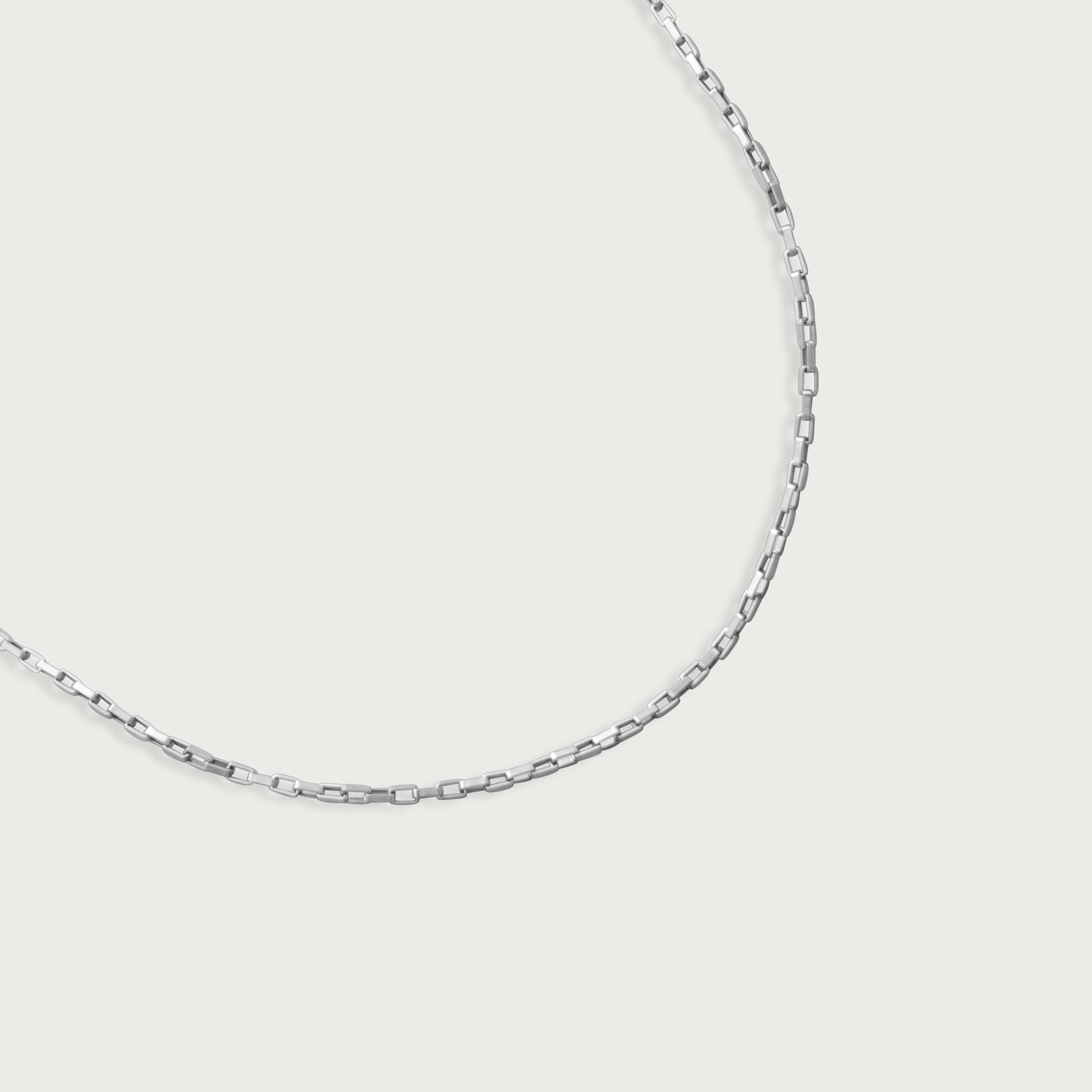 Rectangle Link Chain Necklace