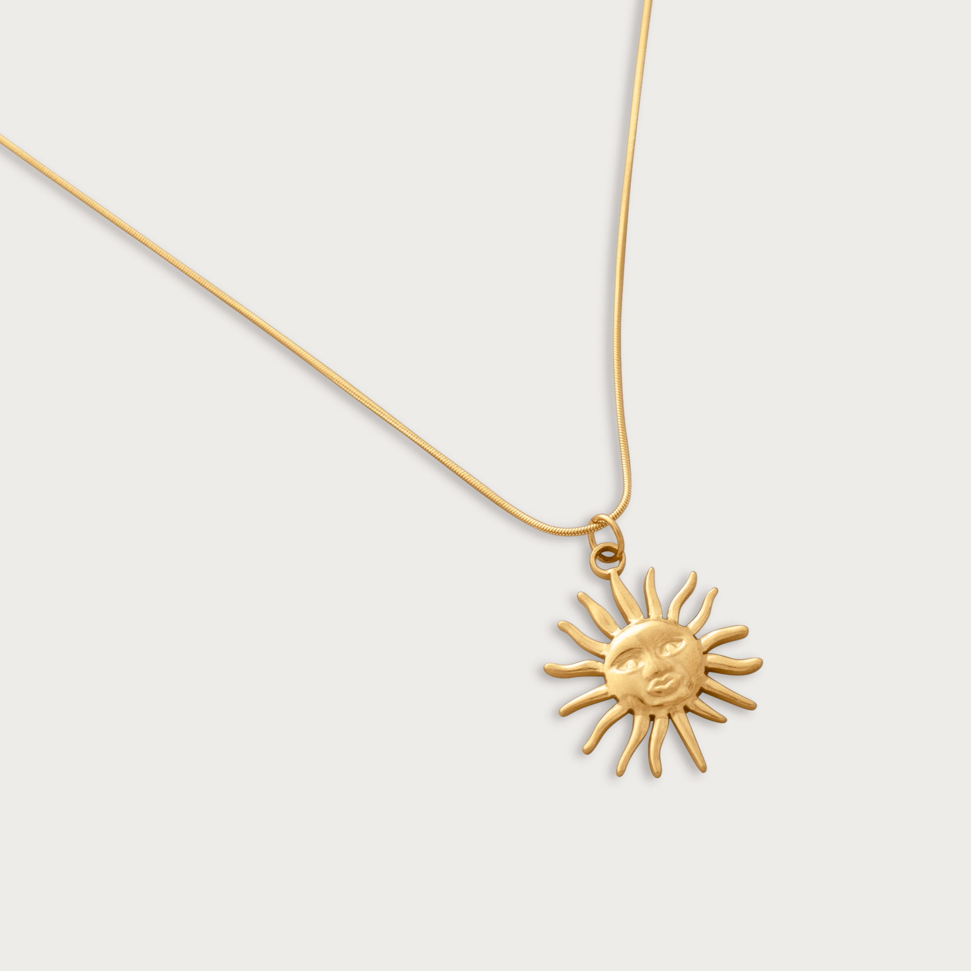Sun Face Necklace