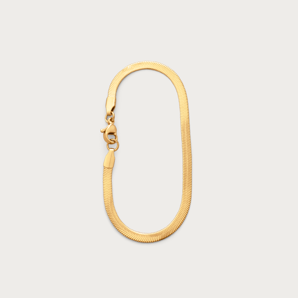 Flat Snake Chain Bracelet