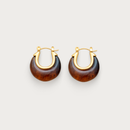 Amber Curve Hoops
