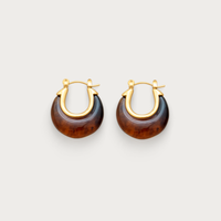Amber Curve Hoops