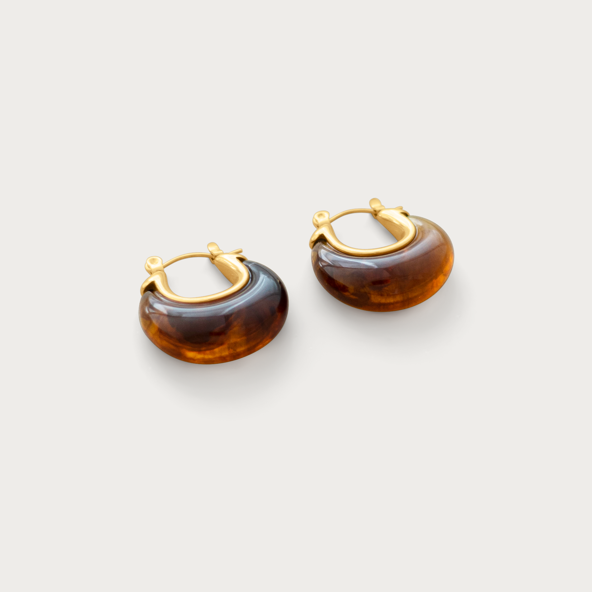 Amber Curve Hoops