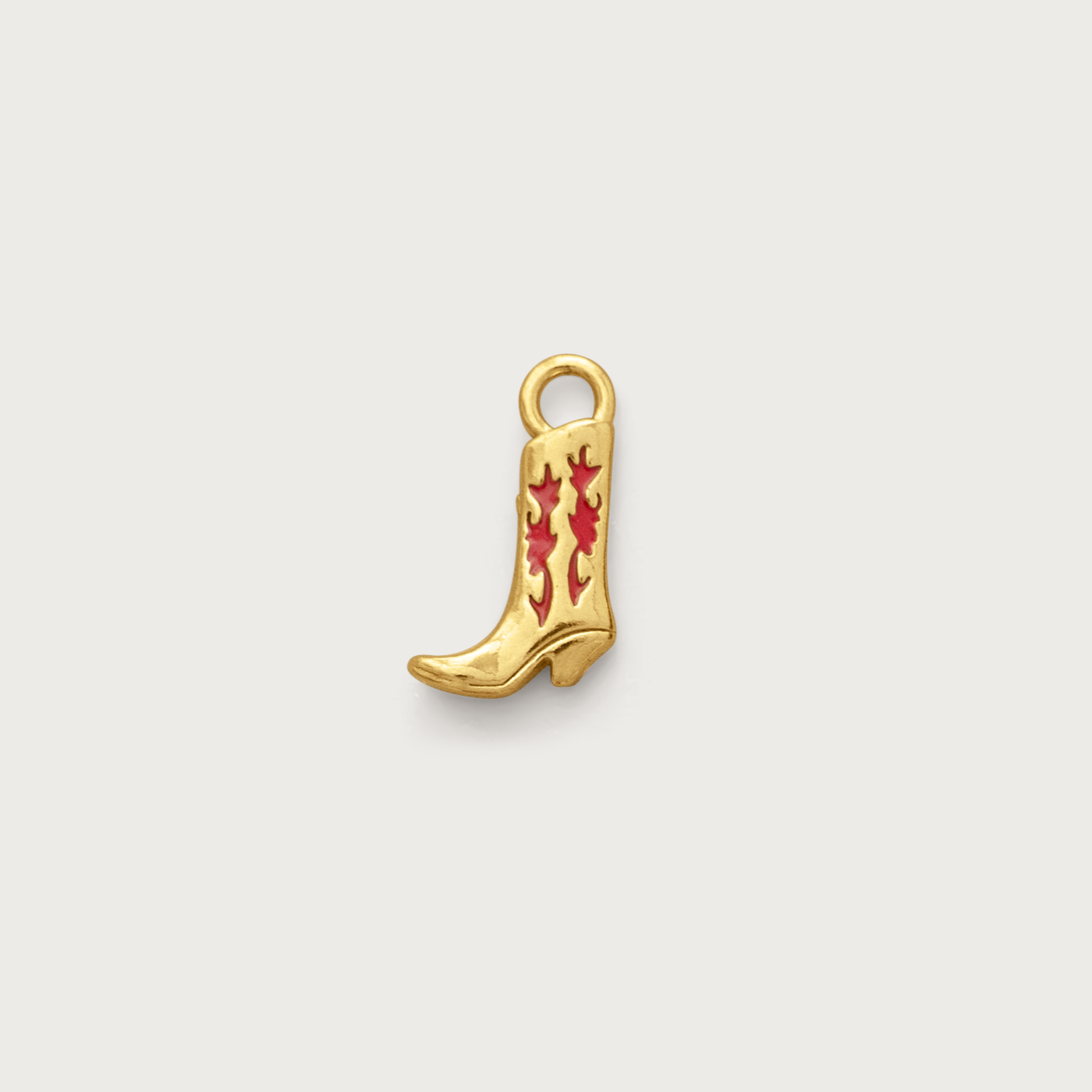 Gold Rodeo Boot Charm