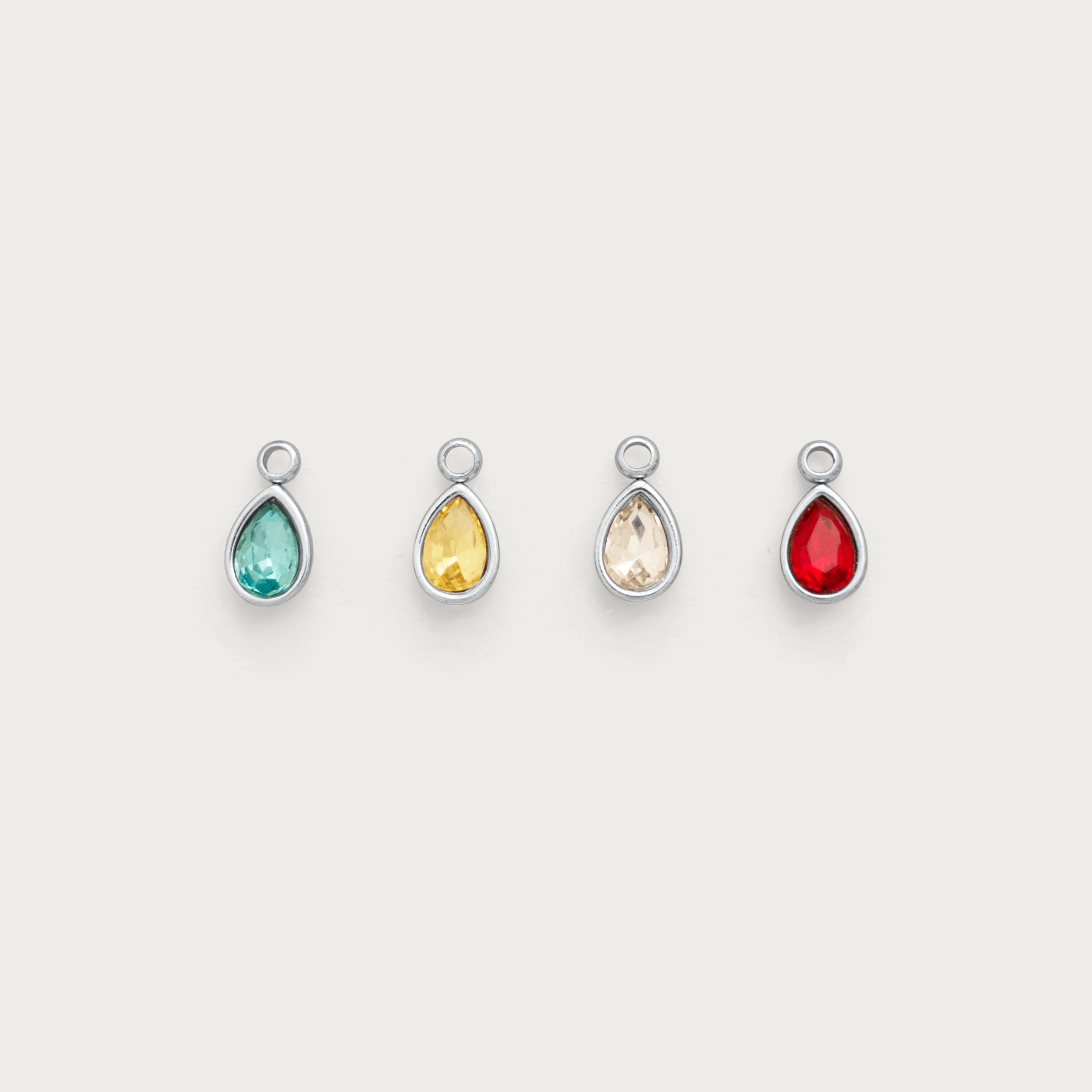 Teardrop Gem Charm