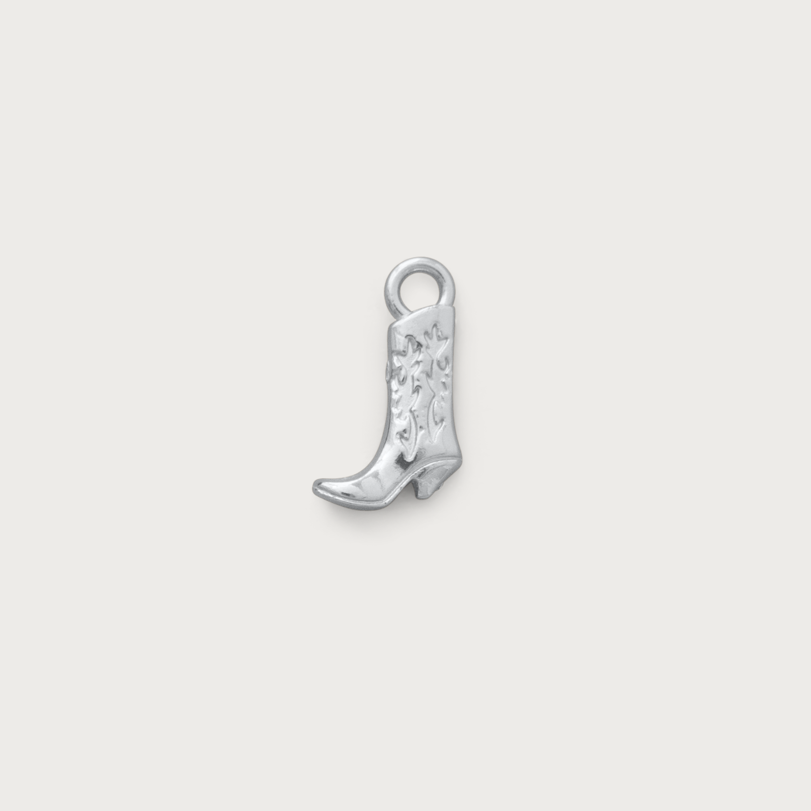 Silver Rodeo Boot Charm