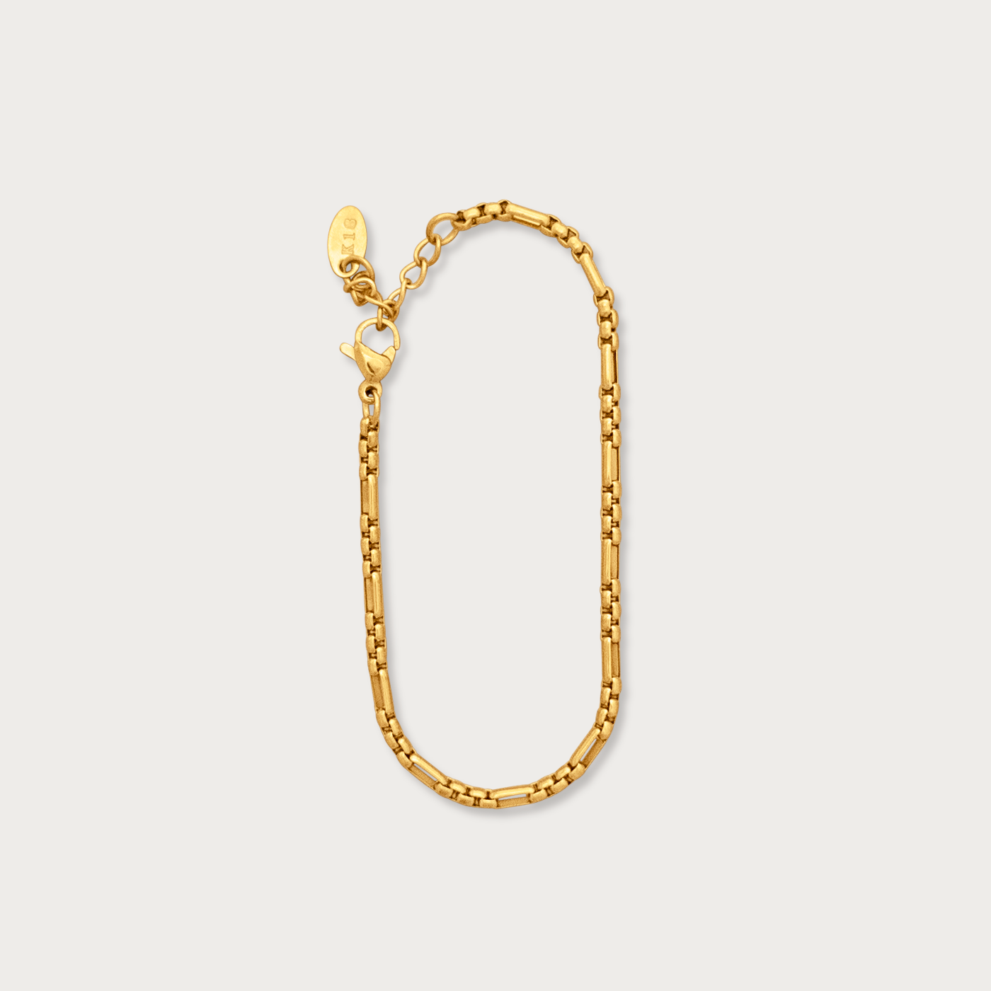 Figaro Box Chain Bracelet