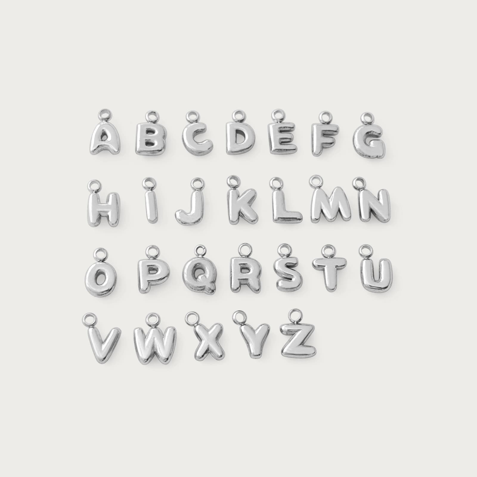 Bubble Letter Charm