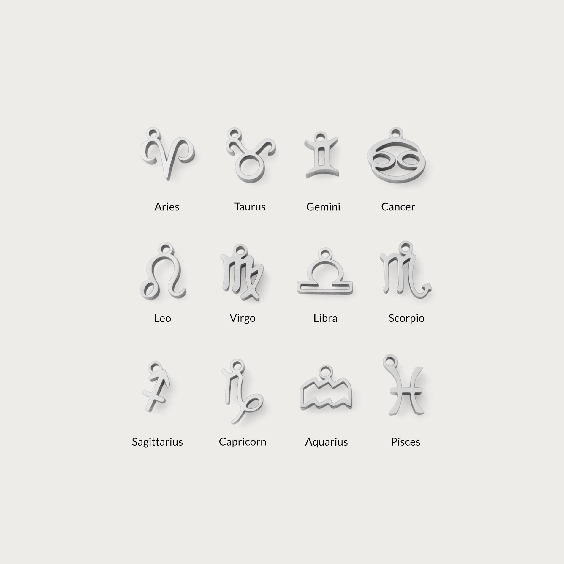Zodiac Sign Charms