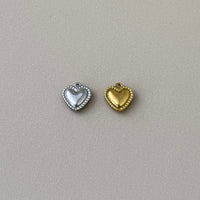 Vintage Beaded Heart Charm