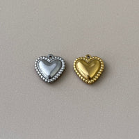 Beaded Heart Charm