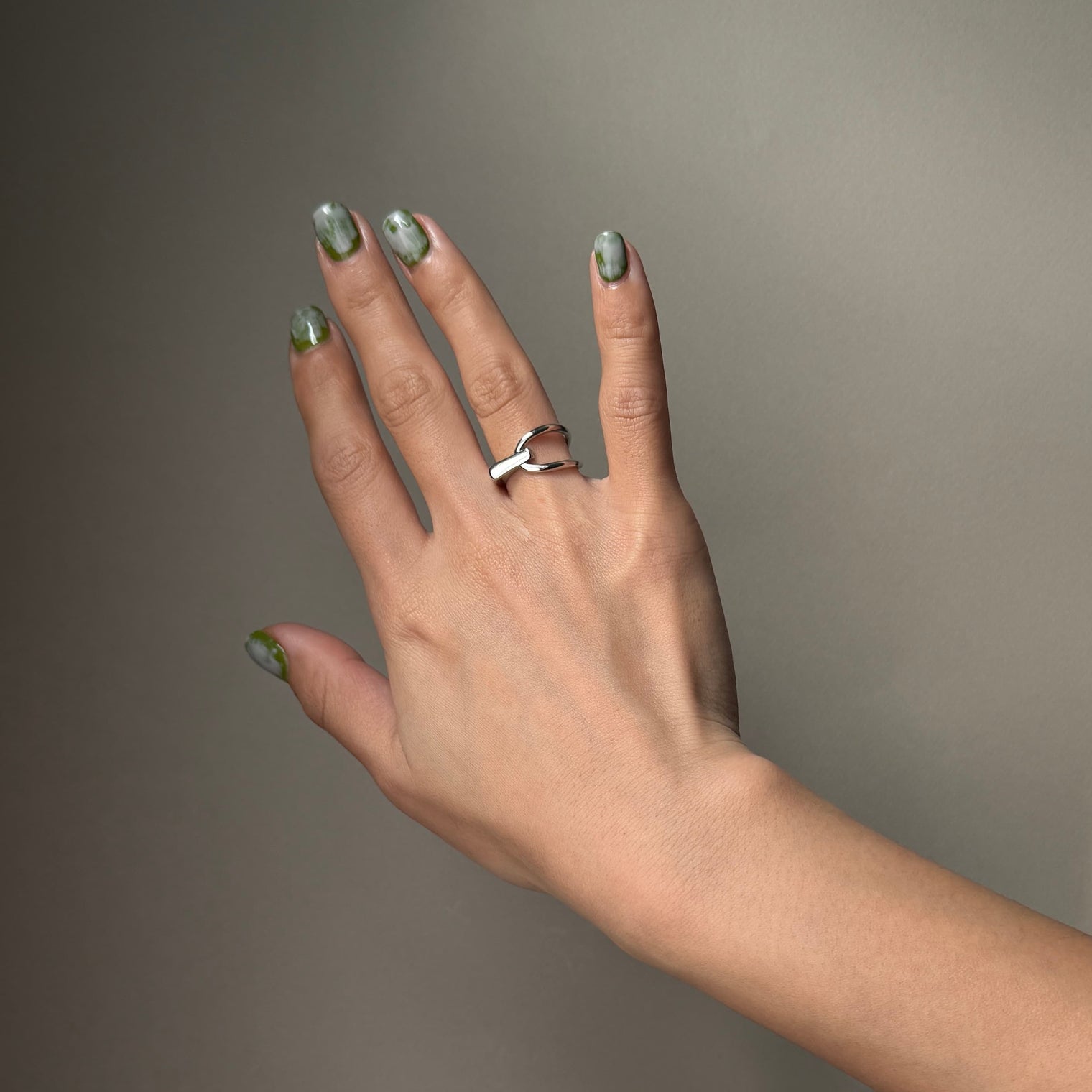 Silver Swirl Ring