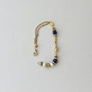 Lapis & Pearl Duo Bracelet