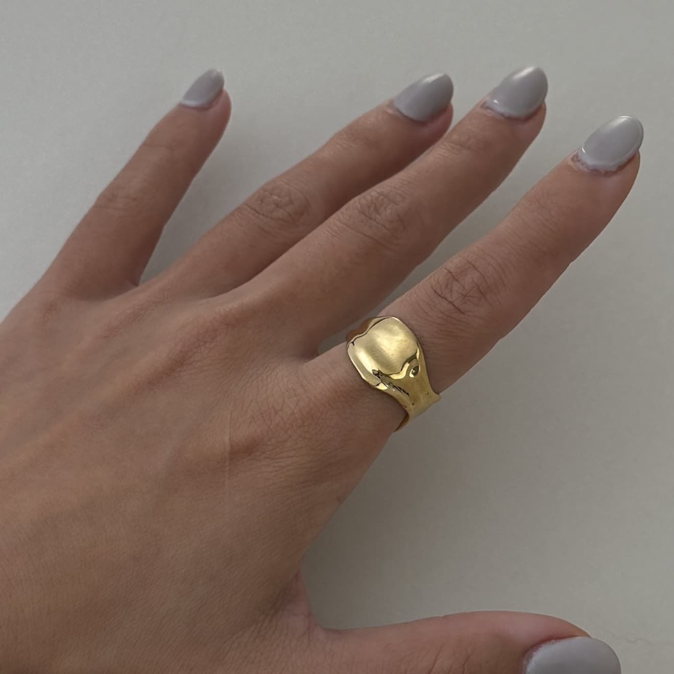 Molten Curve Ring