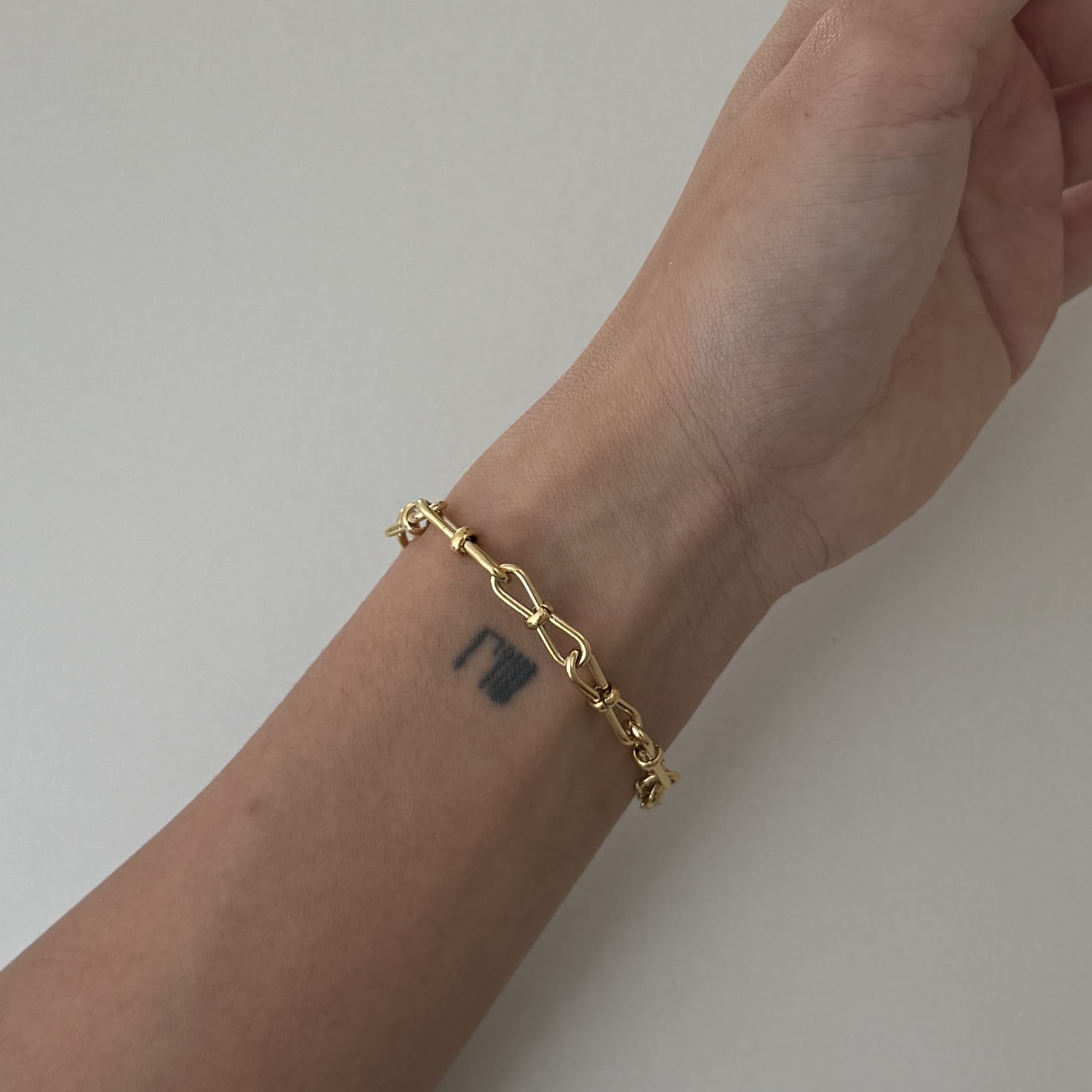 Knotted Link Chain Bracelet