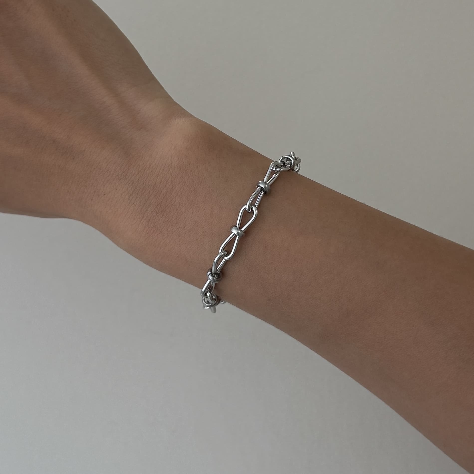 Knotted Link Chain Bracelet