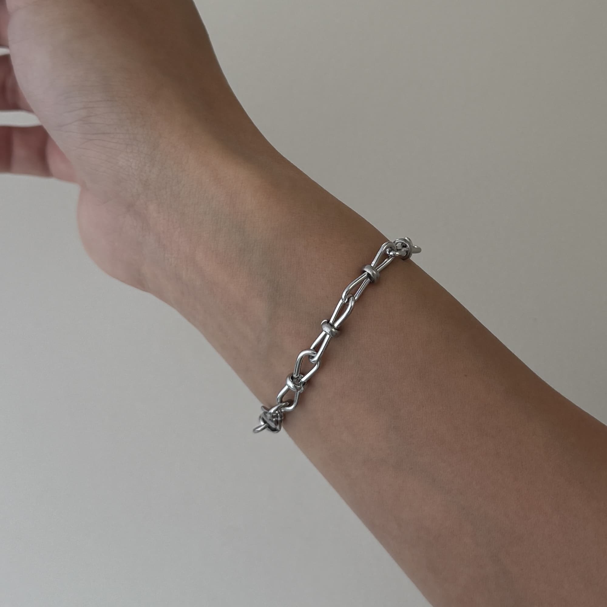 Knotted Link Chain Bracelet
