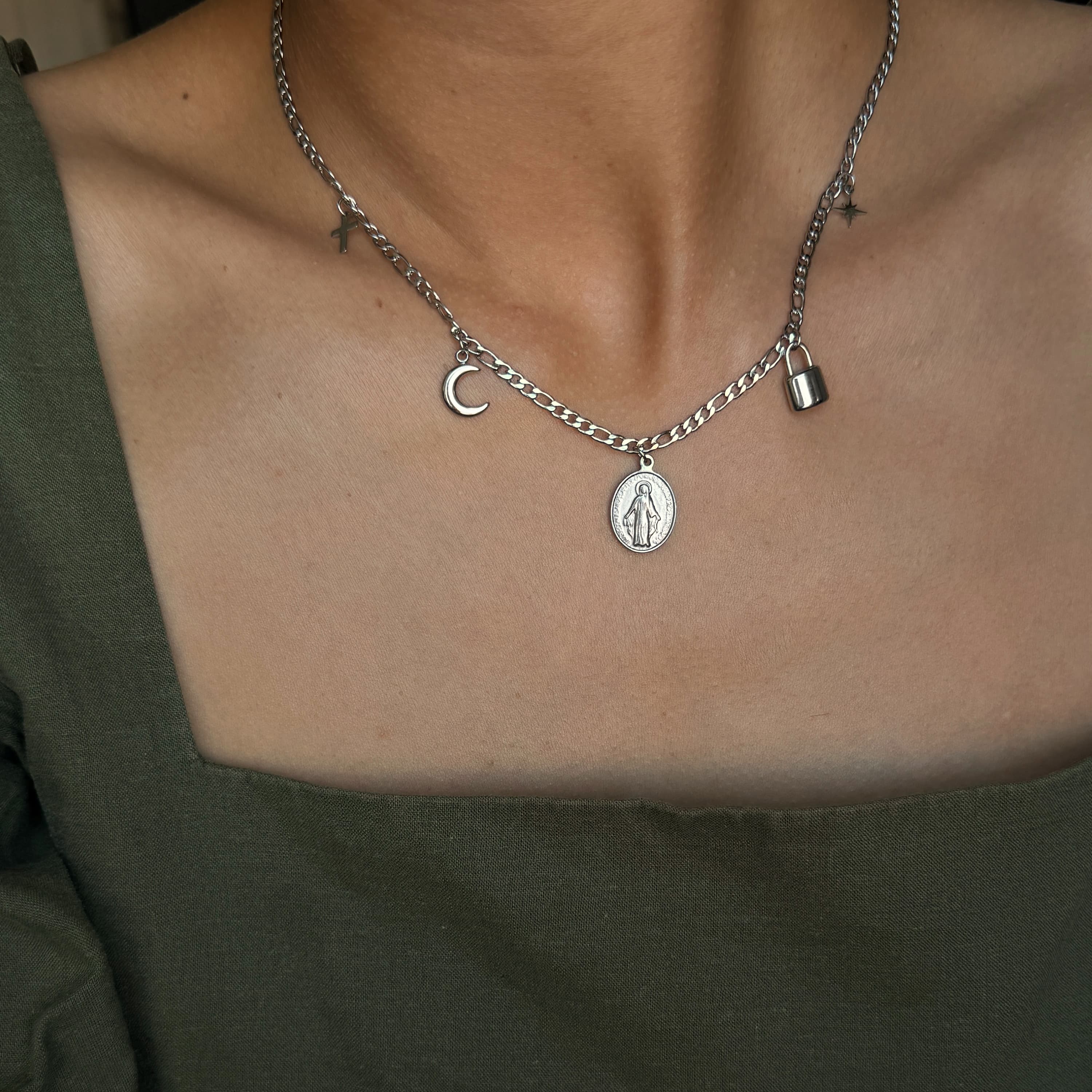 Tsuki Charm Necklace