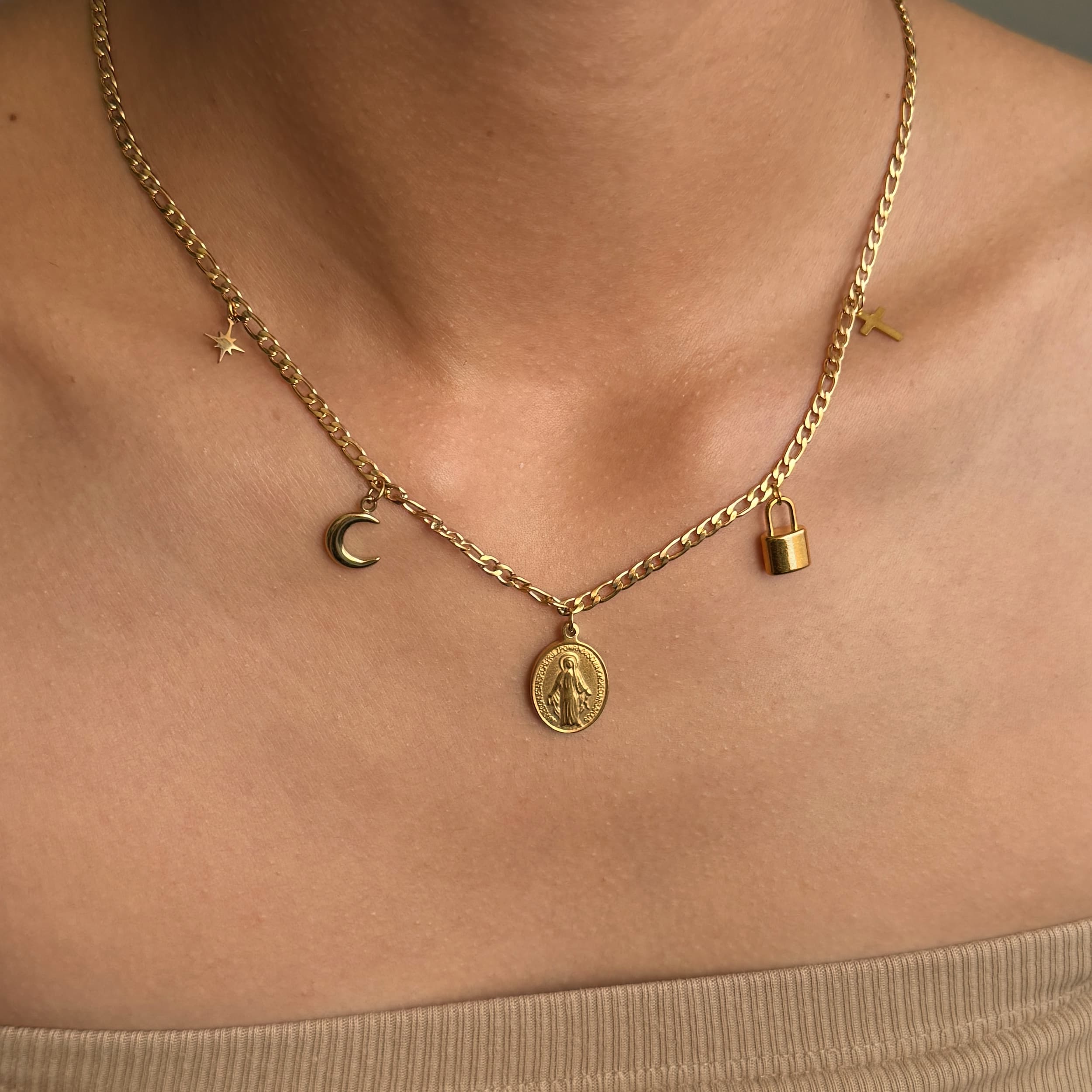Tsuki Charm Necklace